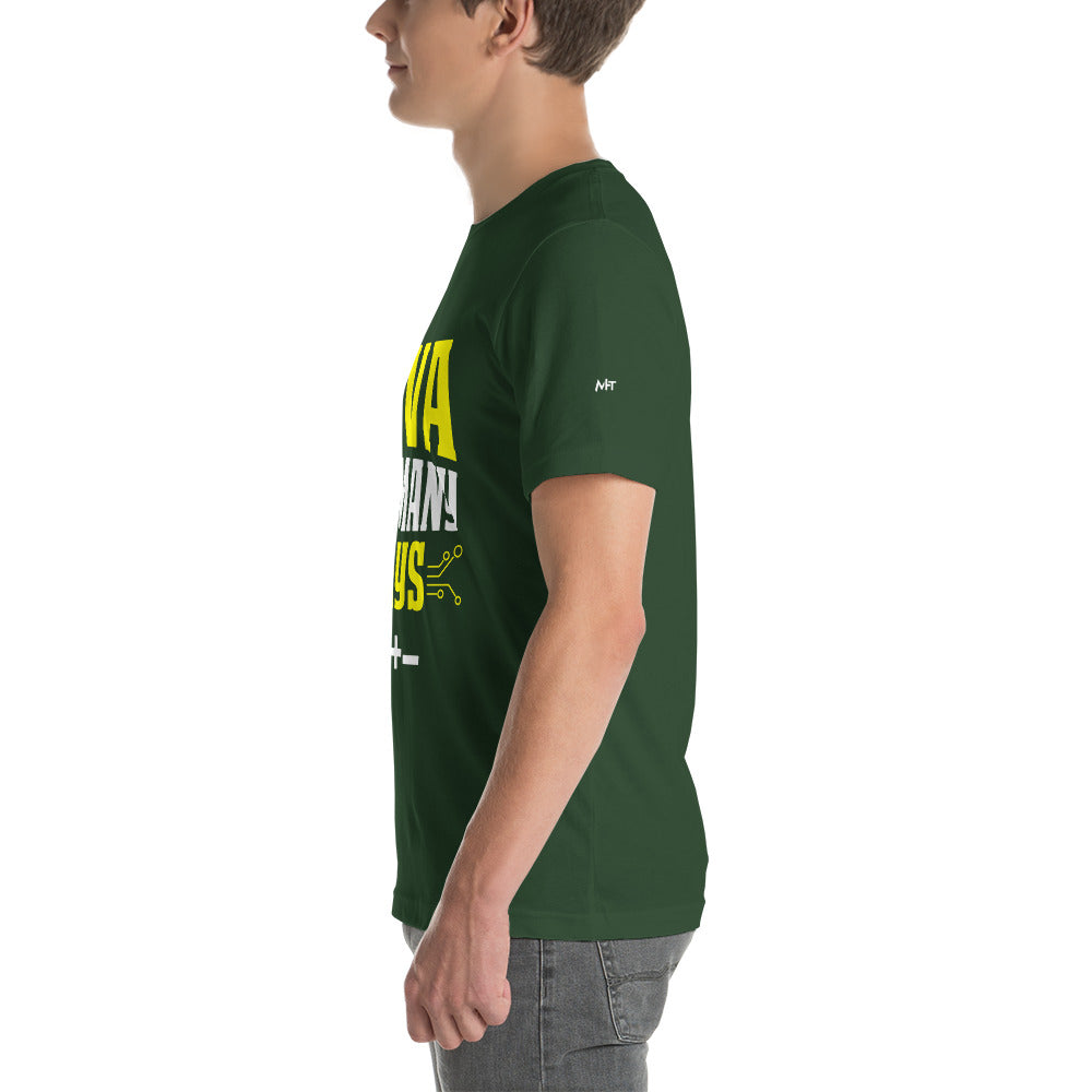 Java is in Many Ways C++- Unisex t-shirt by DarkByteGear