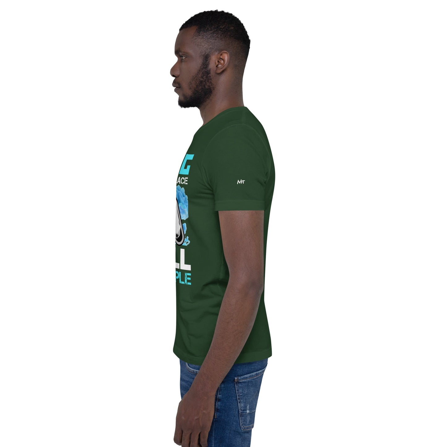 Gaming is the only Legal Place - Blue V Unisex t-shirt by DarkByteGear