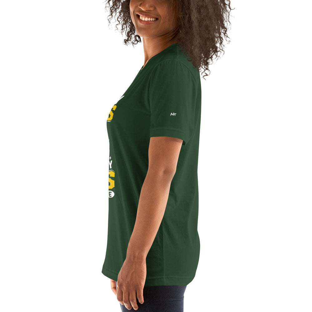 Money can't Buy you happiness but it can Buy you Stock and that was close - Unisex t-shirt by DarkByteGear