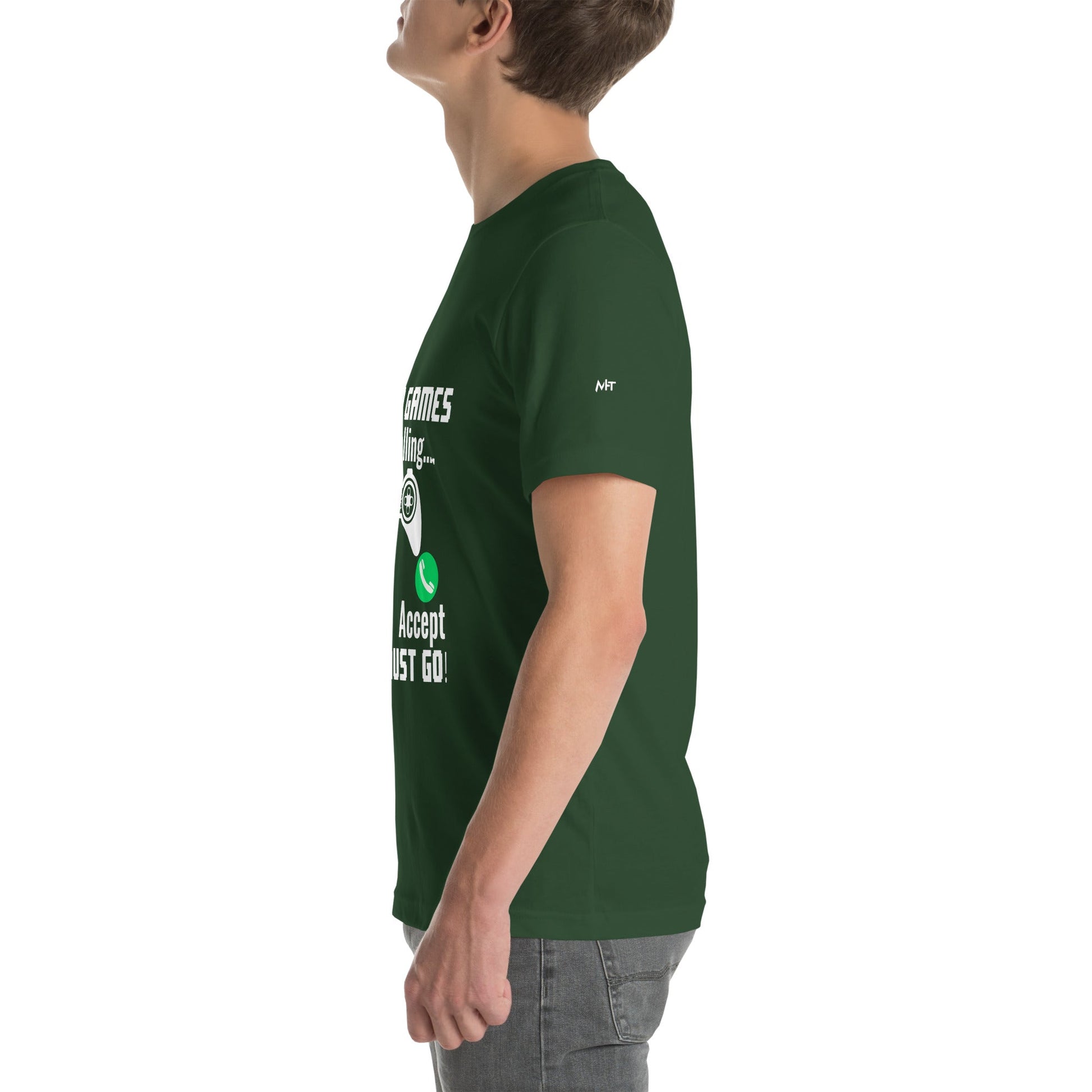Video Games are Calling and I must Go Rima 18 - Unisex t-shirt by DarkByteGear