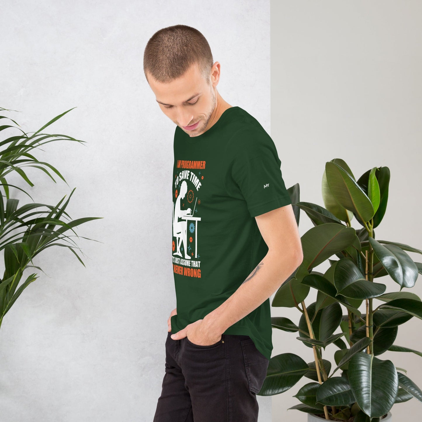 I am Programmer, to Save time, let's just Assume; I am never Wrong - Unisex t-shirt by DarkByteGear