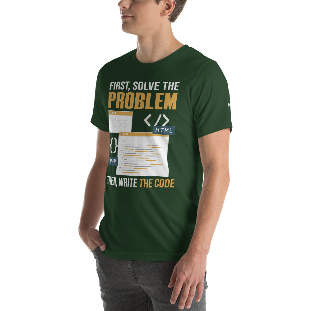 First, Solve the problem; then, Write the code V2 - Unisex t-shirt by DarkByteGear