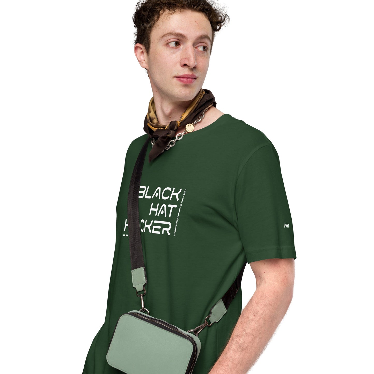 Black Hat Hacker V7 Unisex t-shirt by DarkByteGear