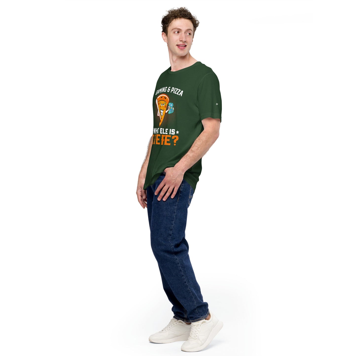 Gaming & Pizza, What else is there? Unisex t-shirt by DarkByteGear