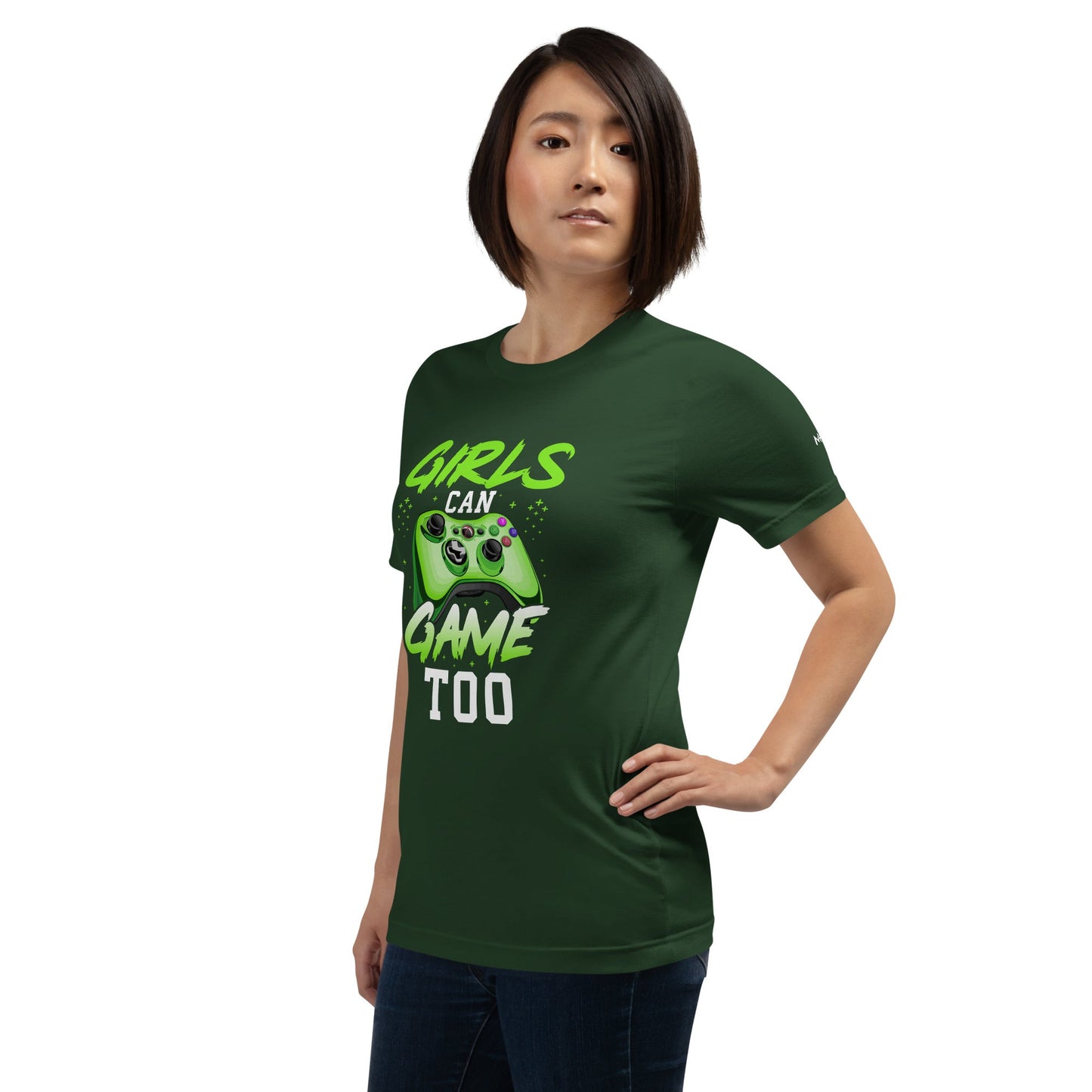 Girls can Game too Unisex t-shirt by DarkByteGear