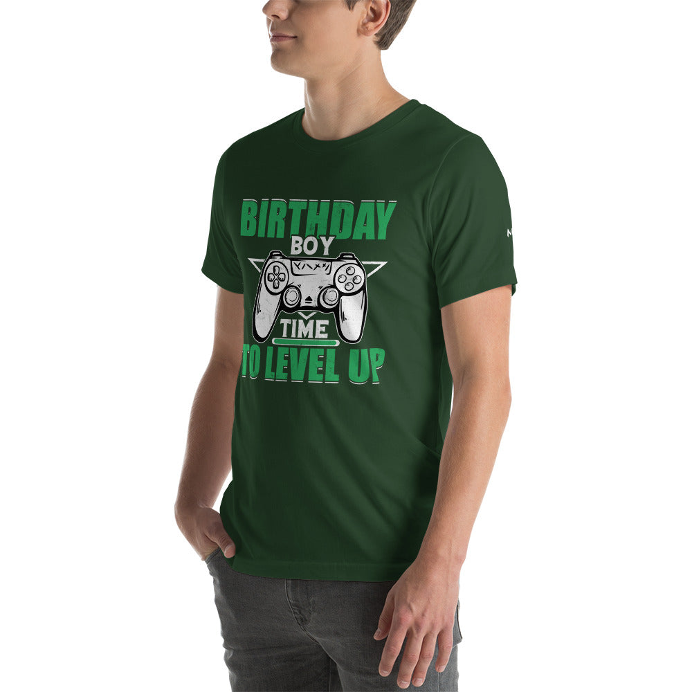 Birthday Boy Time to Level Up Unisex t-shirt by DarkByteGear