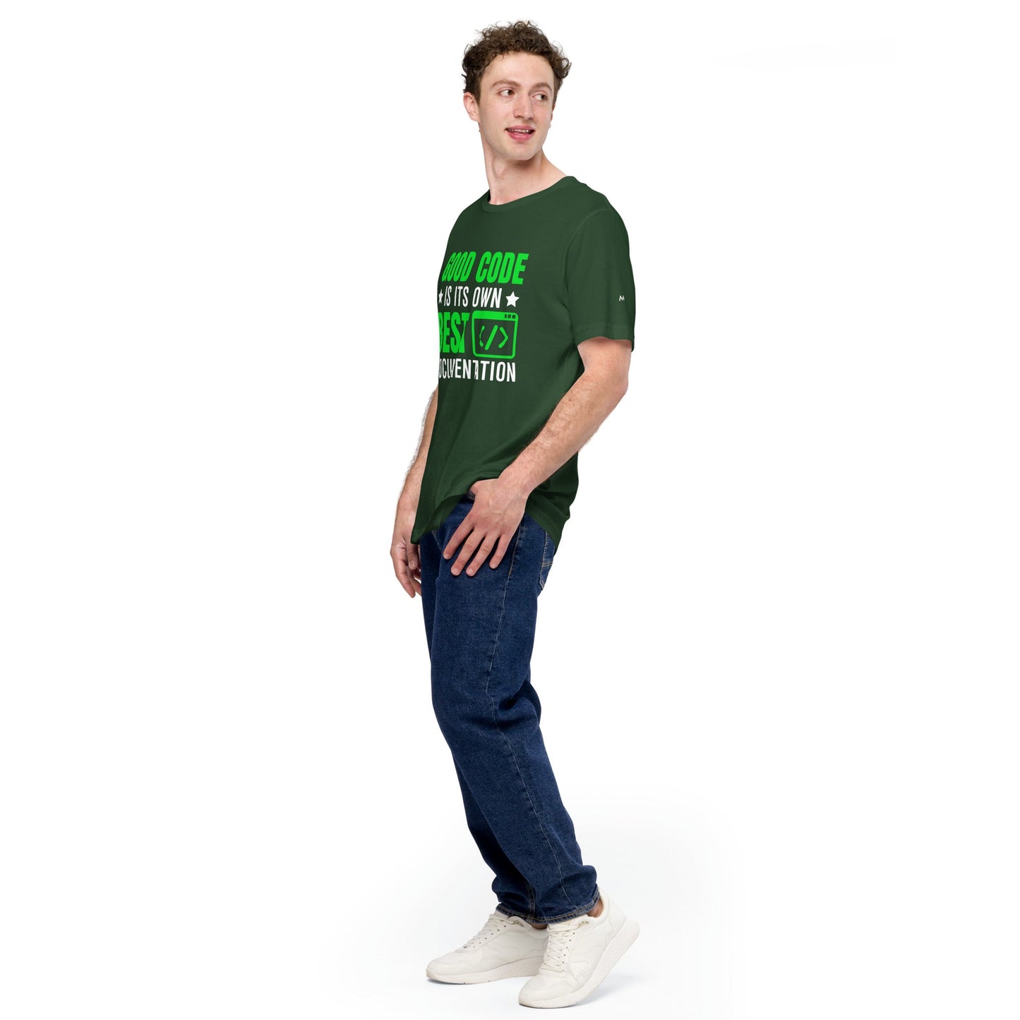 Good Code is in its own best documentation Unisex t-shirt by DarkByteGear