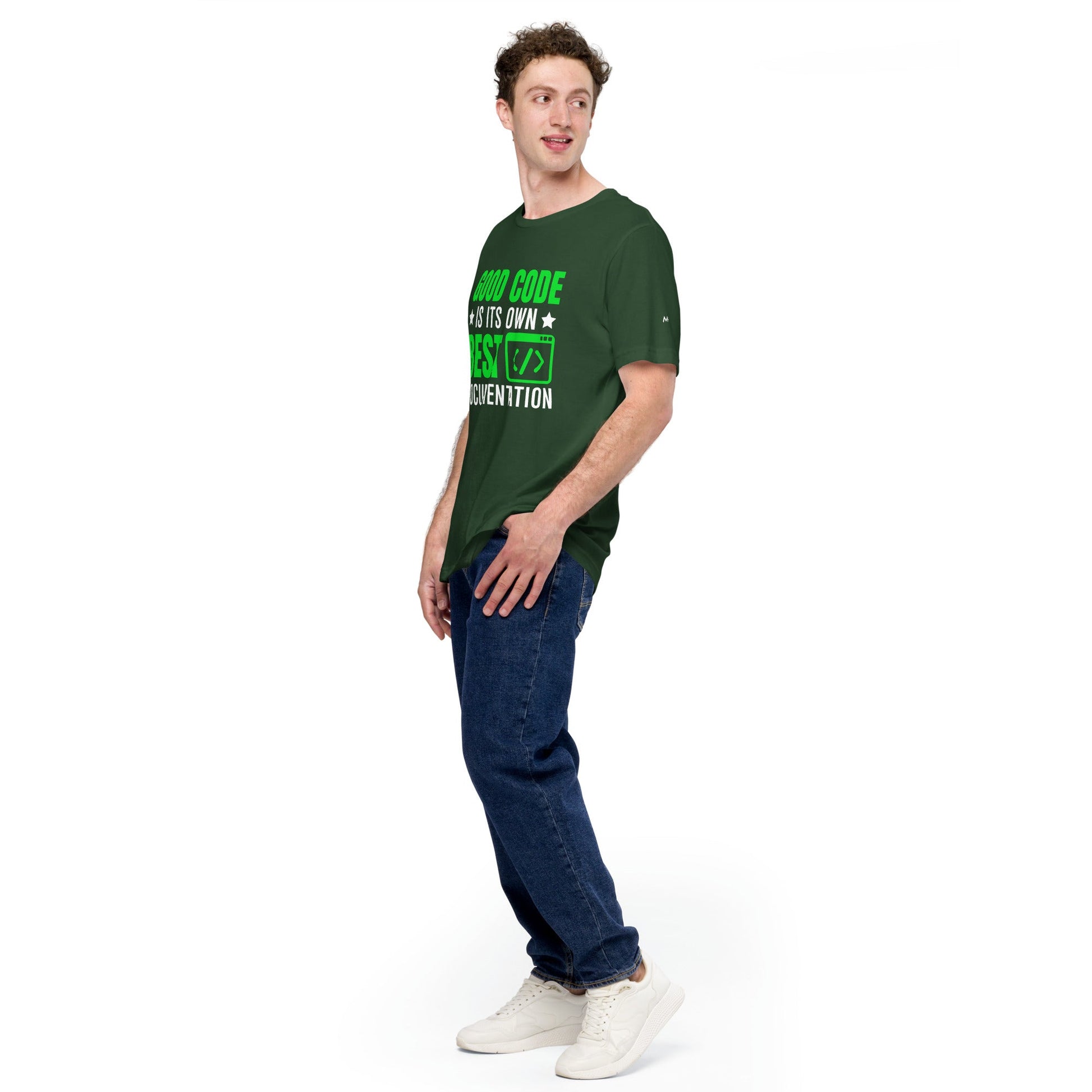 Good Code is in its own best documentation Unisex t-shirt by DarkByteGear