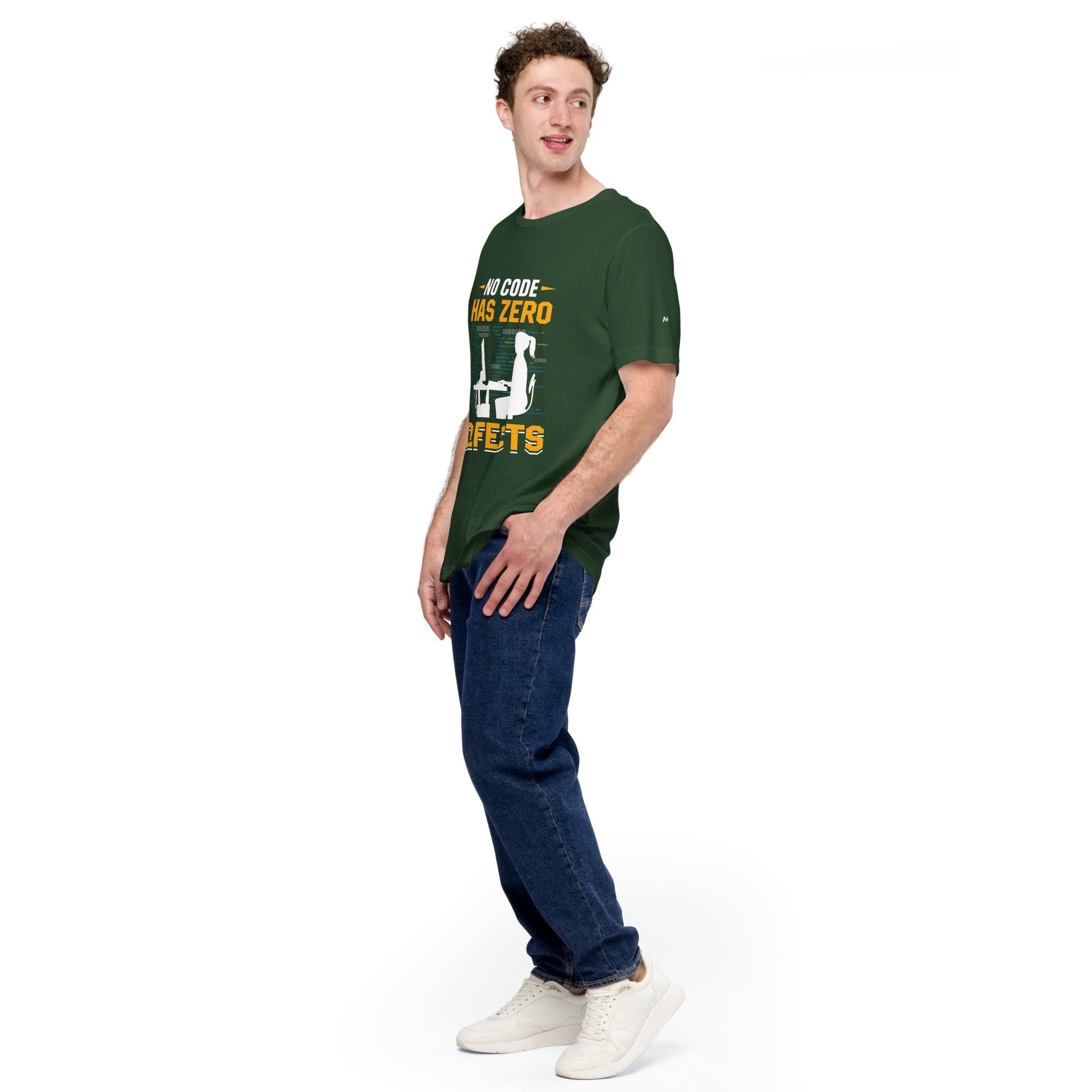 No code has zero defect Unisex t-shirt by DarkByteGear