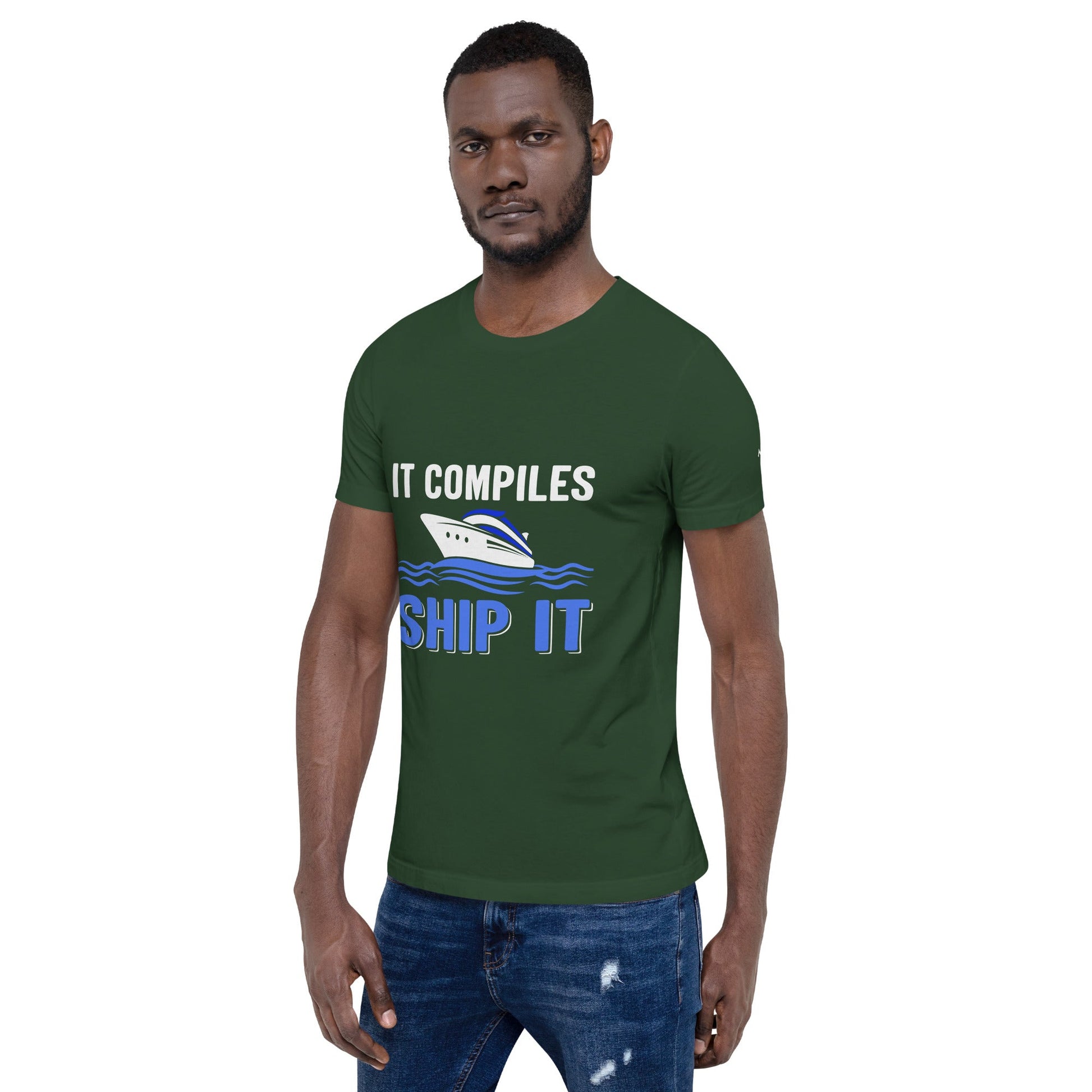It Compiles, Ship it Unisex t-shirt by DarkByteGear