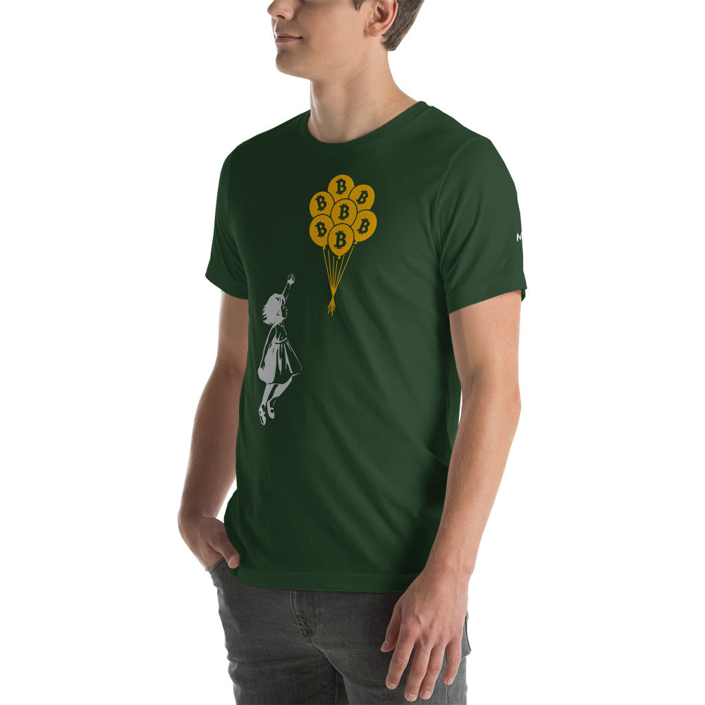 Bitcoin Little Girl Unisex t-shirt by DarkByteGear