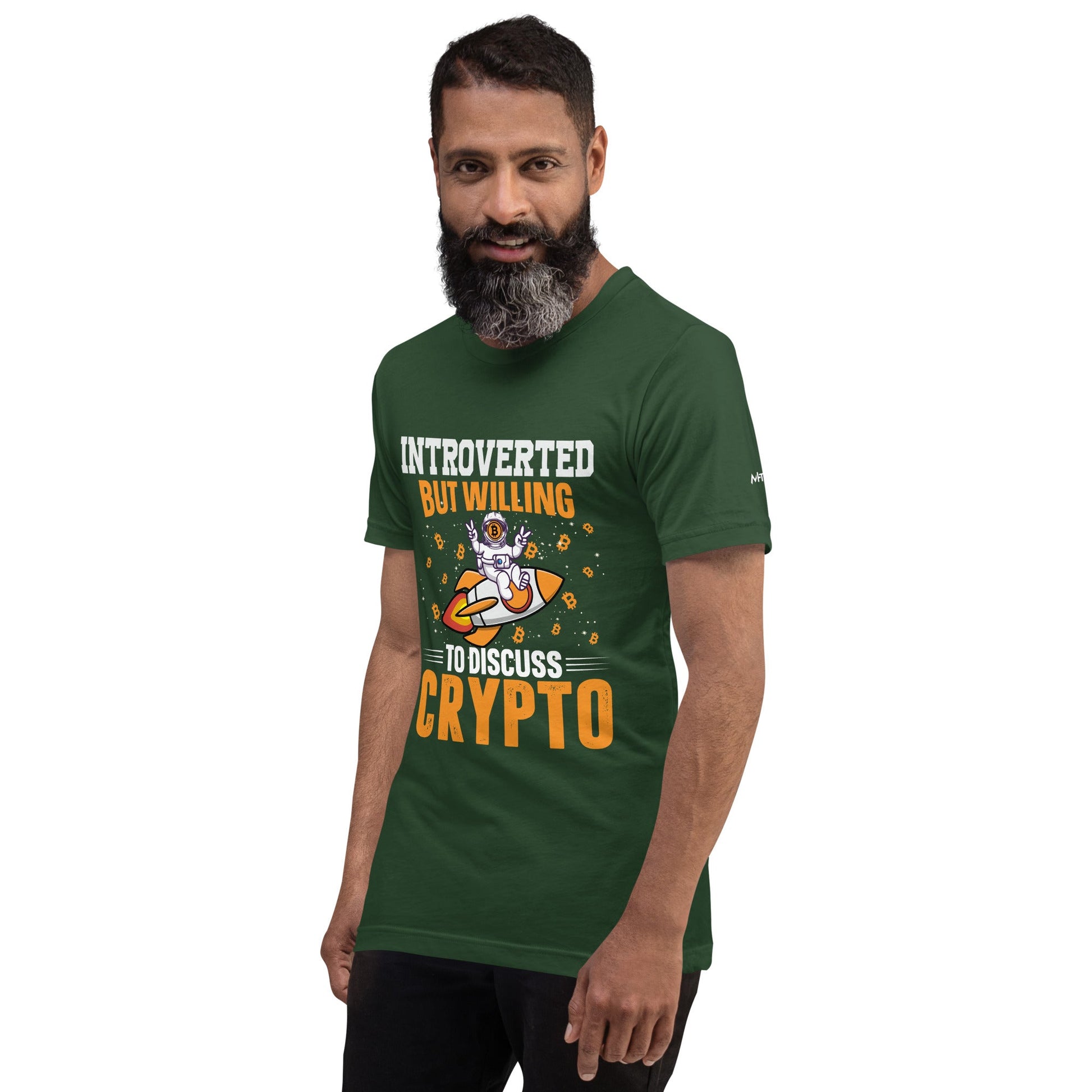Introverted but Willing to Discuss Bitcoin Unisex t-shirt by DarkByteGear