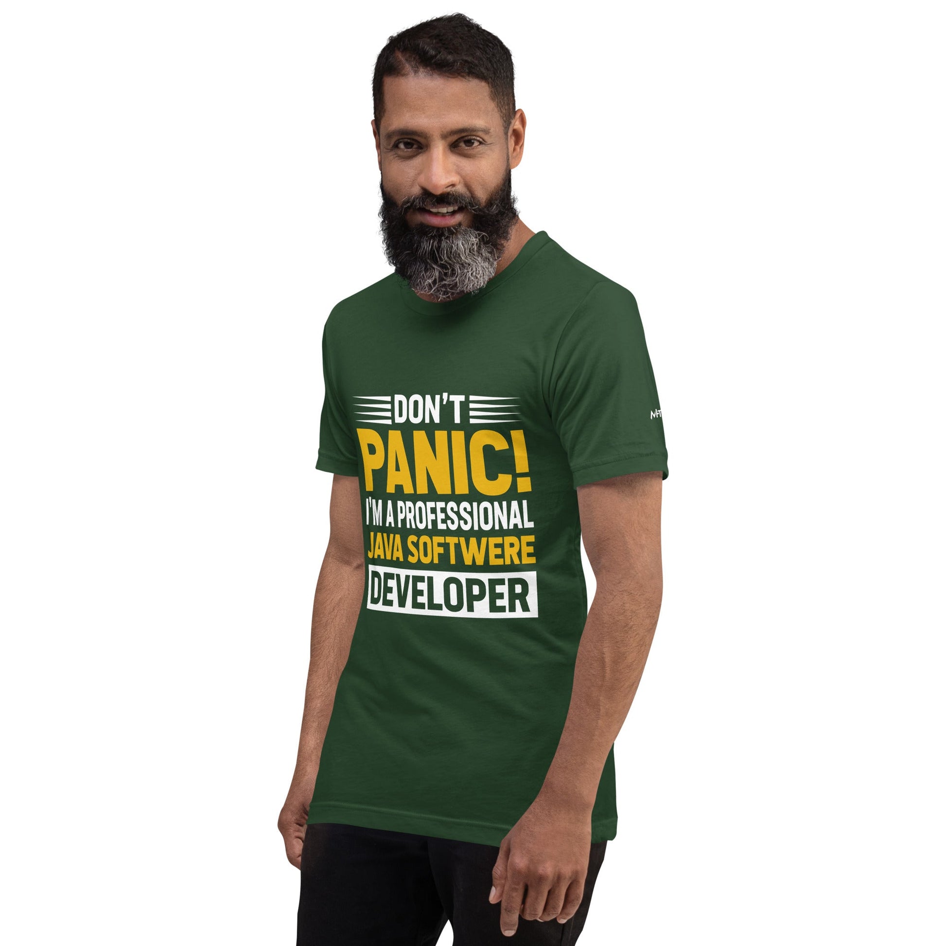 Don't Panic, I am a Professional Java Software Developer - Unisex t-shirt by DarkByteGear