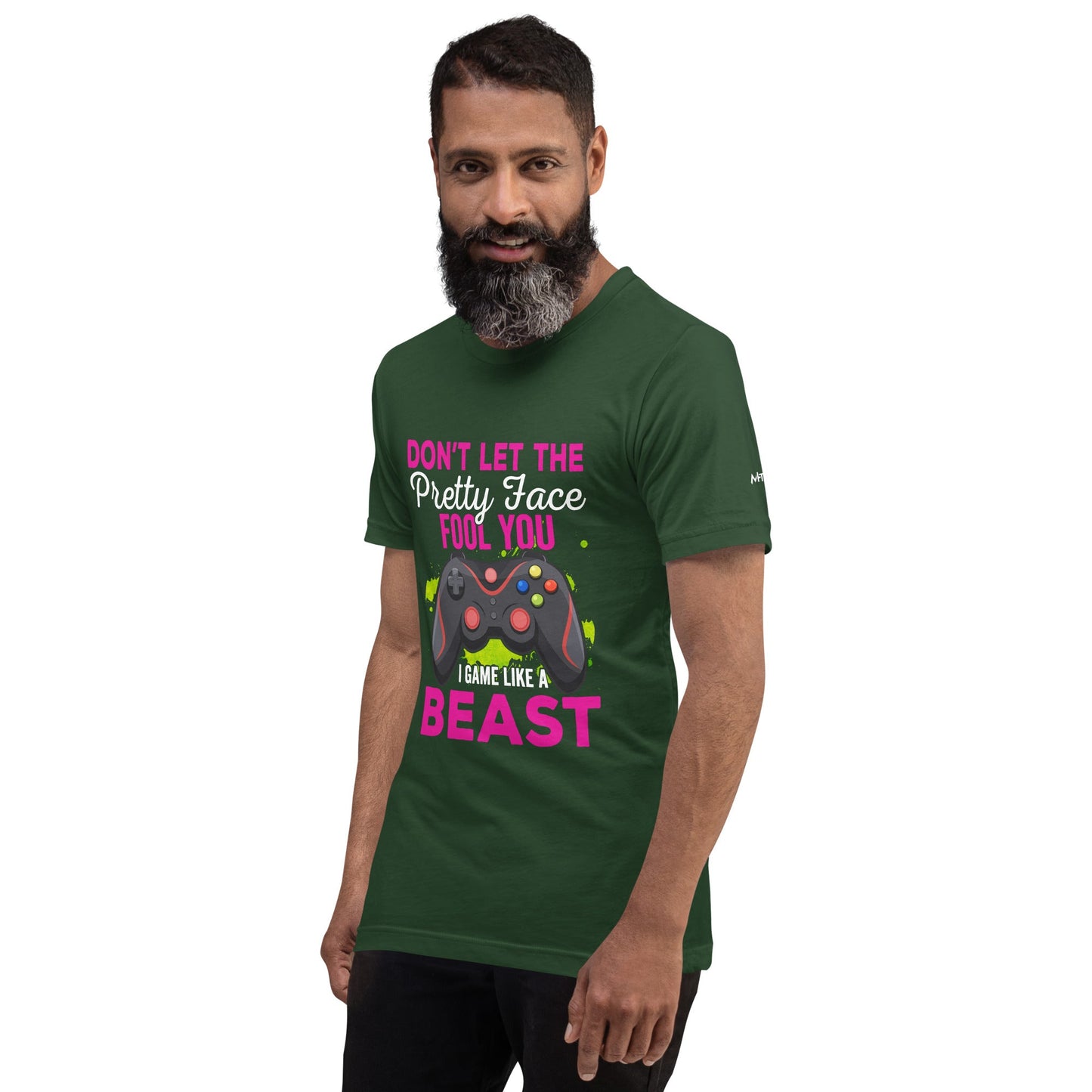 Don't let the pretty face fool you - Unisex t-shirt by DarkByteGear