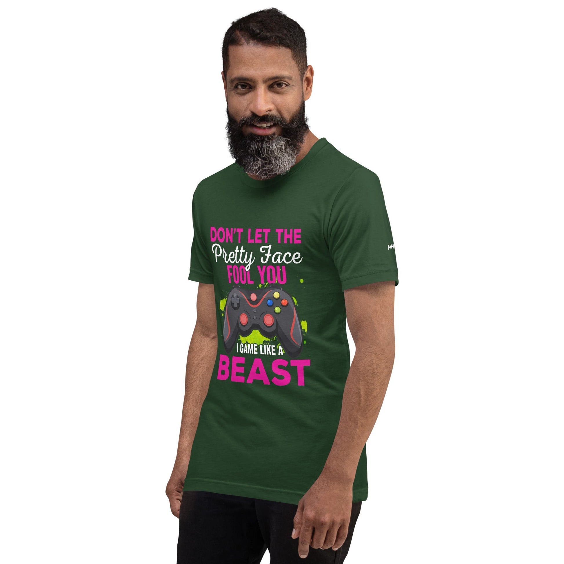 Don't let the pretty face fool you - Unisex t-shirt by DarkByteGear