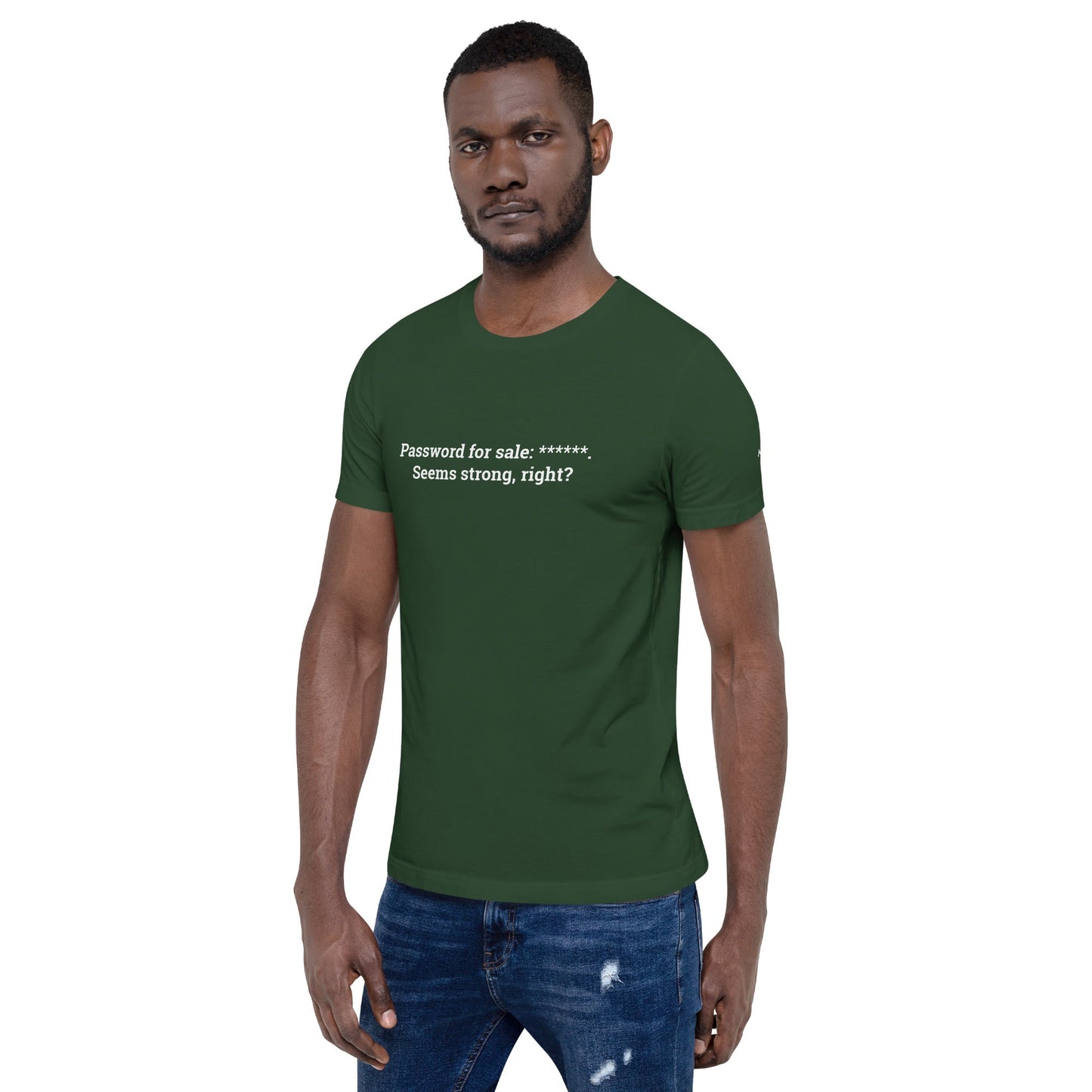 Password for sale . Seems strong, right? V2 - Unisex t-shirt by DarkByteGear