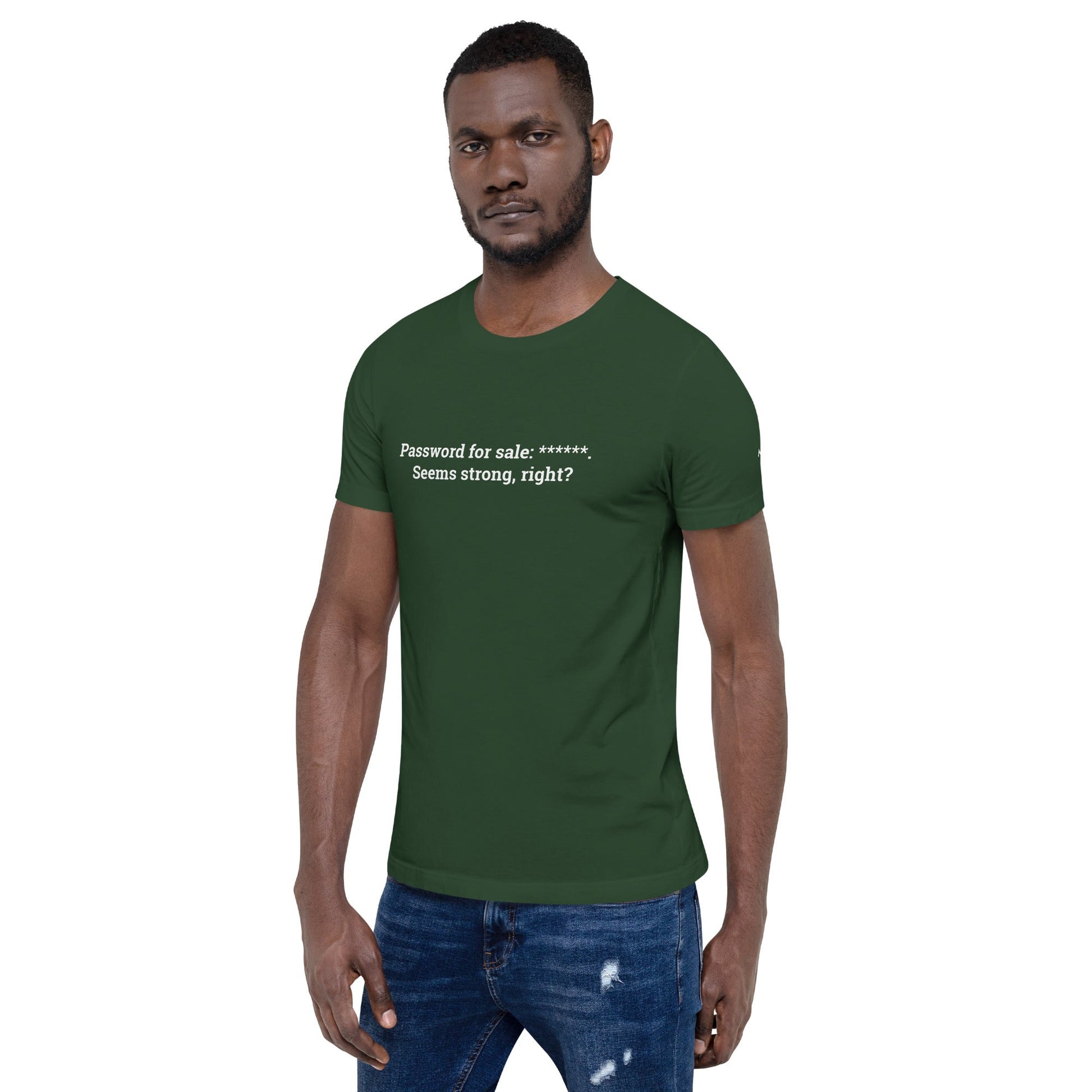 Password for sale . Seems strong, right? V2 - Unisex t-shirt by DarkByteGear