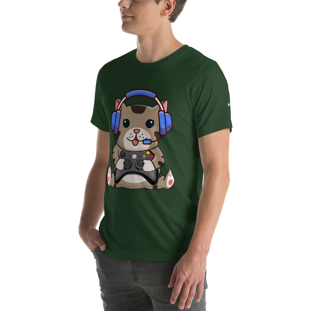 Gamer Cat - Unisex t-shirt by DarkByteGear