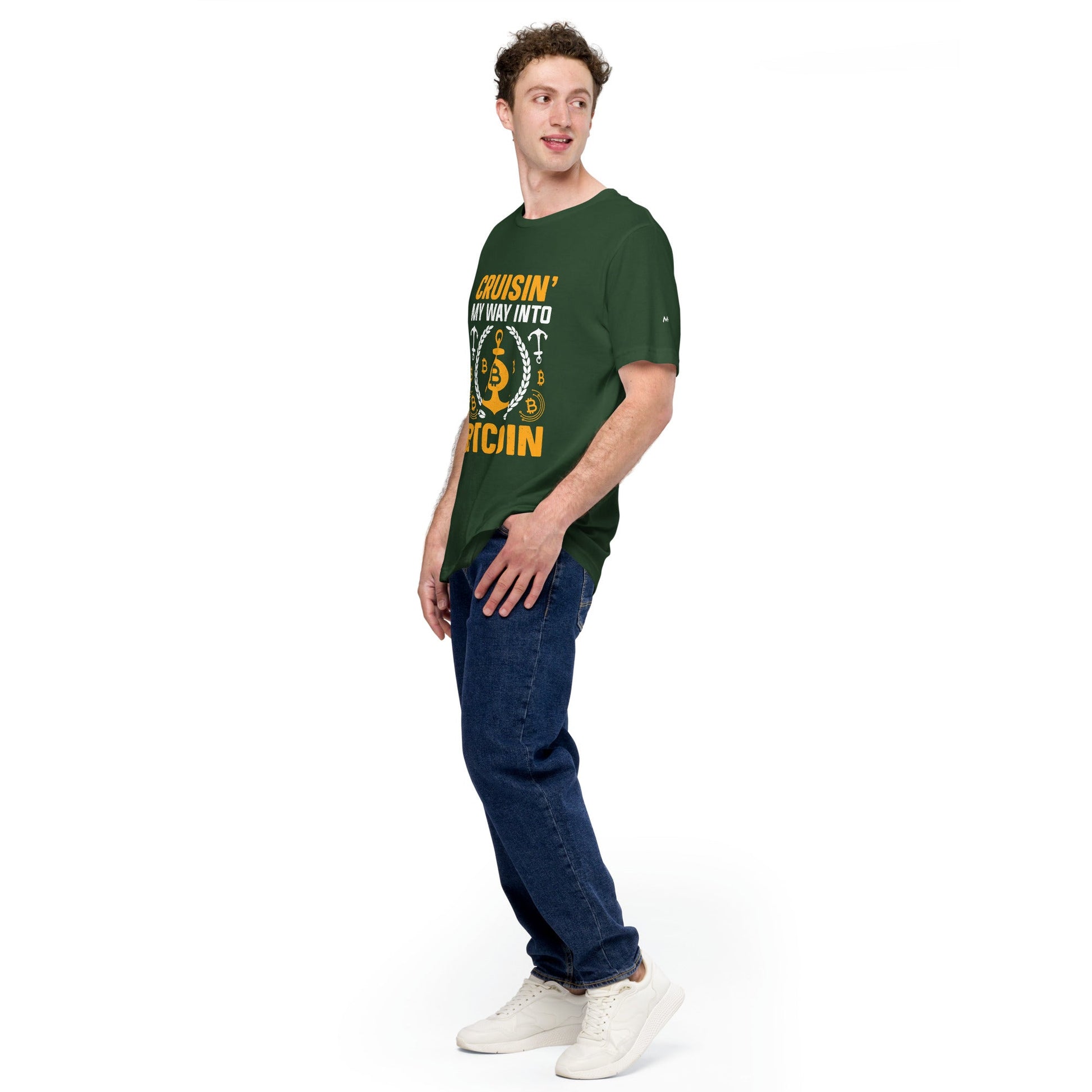 Cruising My Way into Bitcoin - Unisex t-shirt by DarkByteGear
