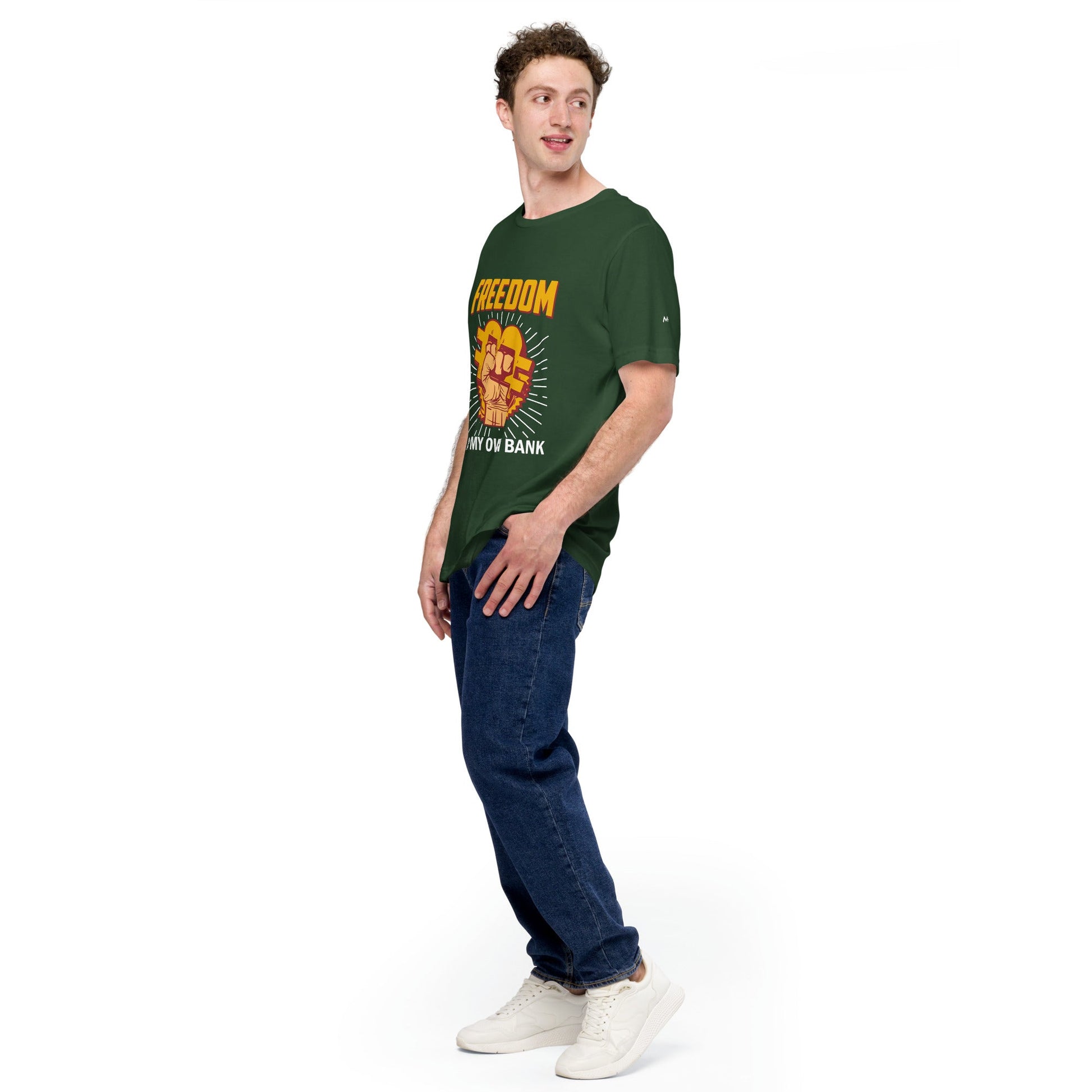 Bitcoin Freedom; I am my Own Bank - Unisex t-shirt by DarkByteGear
