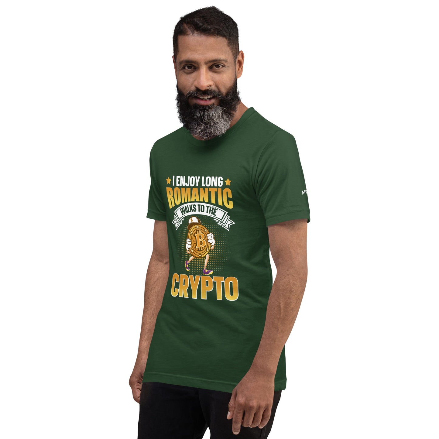 I enjoy long Romantic Walk with Crypto - Unisex t-shirt by DarkByteGear