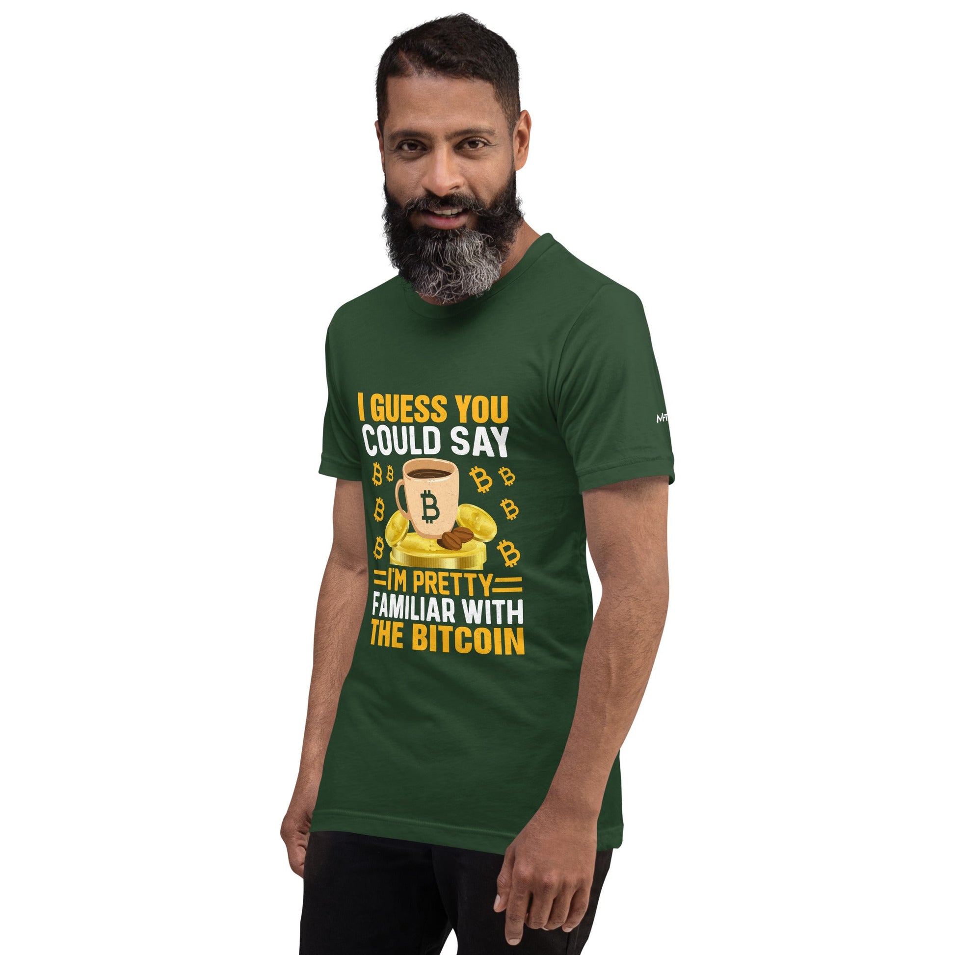 I guess you could say I am pretty familiar with the Bitcoin - Unisex t-shirt by DarkByteGear