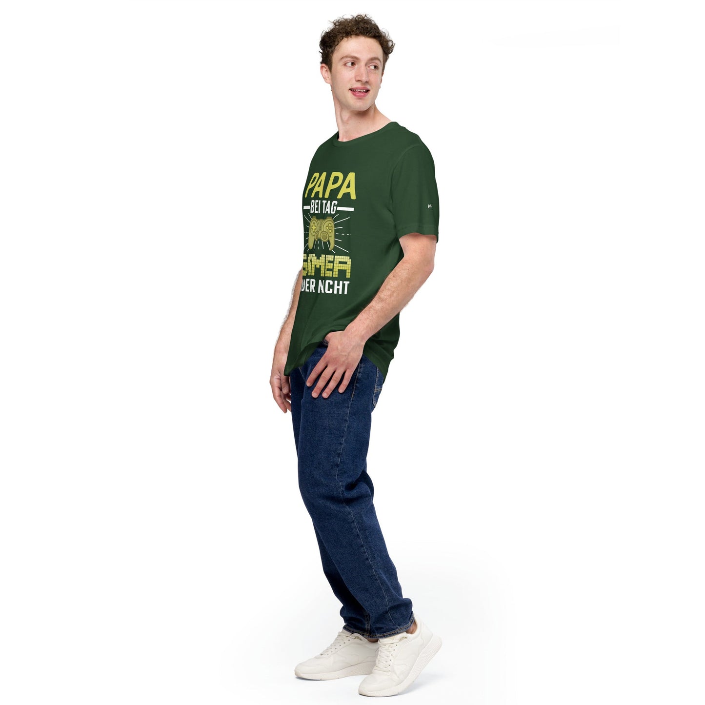 Papa Bei Tag Gamer in Der Nacht - Unisex t-shirt by DarkByteGear