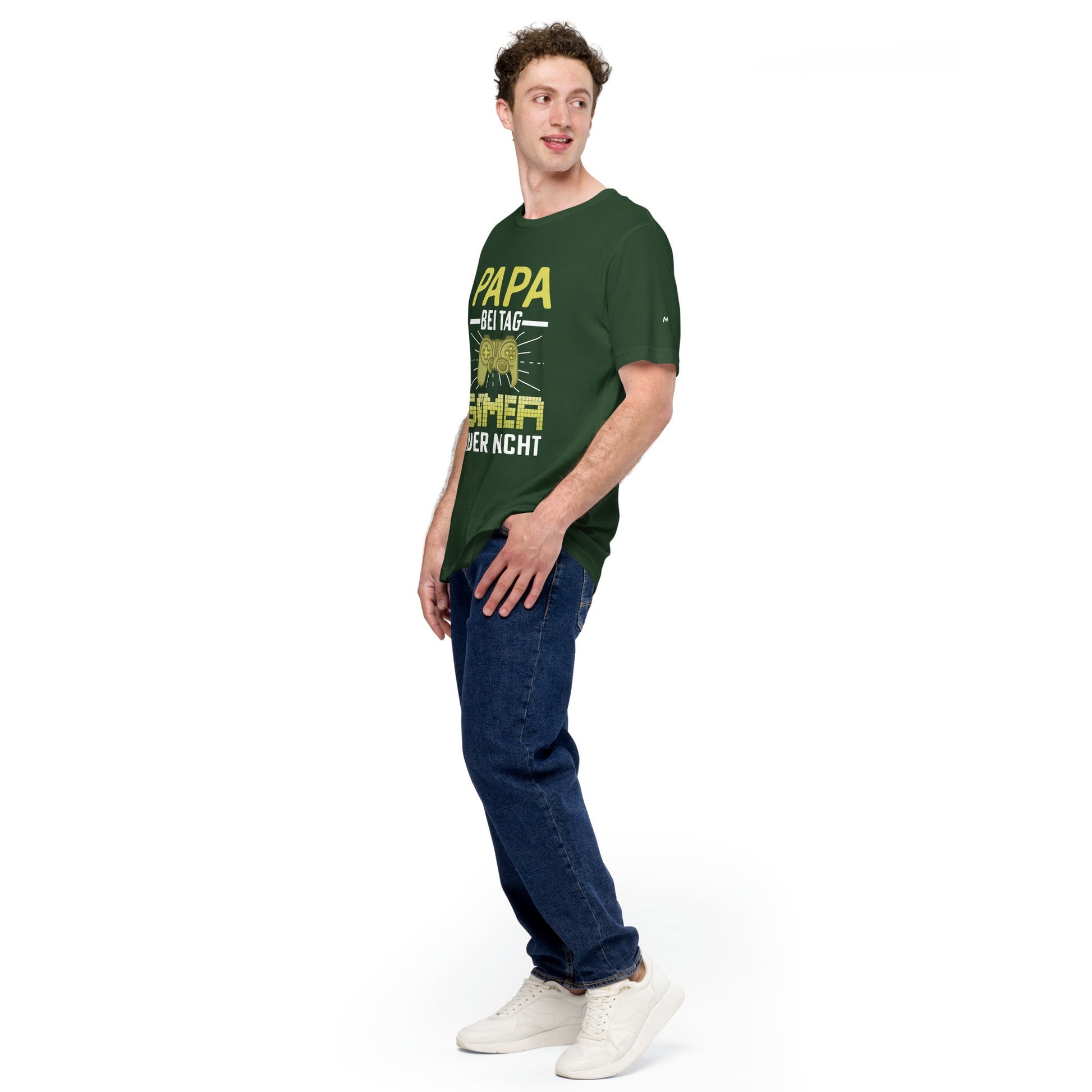 Papa Bei Tag Gamer in Der Nacht - Unisex t-shirt by DarkByteGear