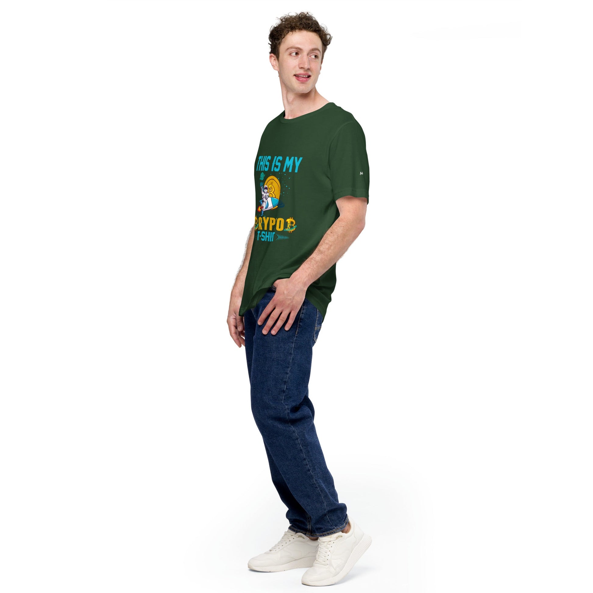 This is my Crypto T-shirt with Turtle Ninja and Missile - Unisex t-shirt by DarkByteGear
