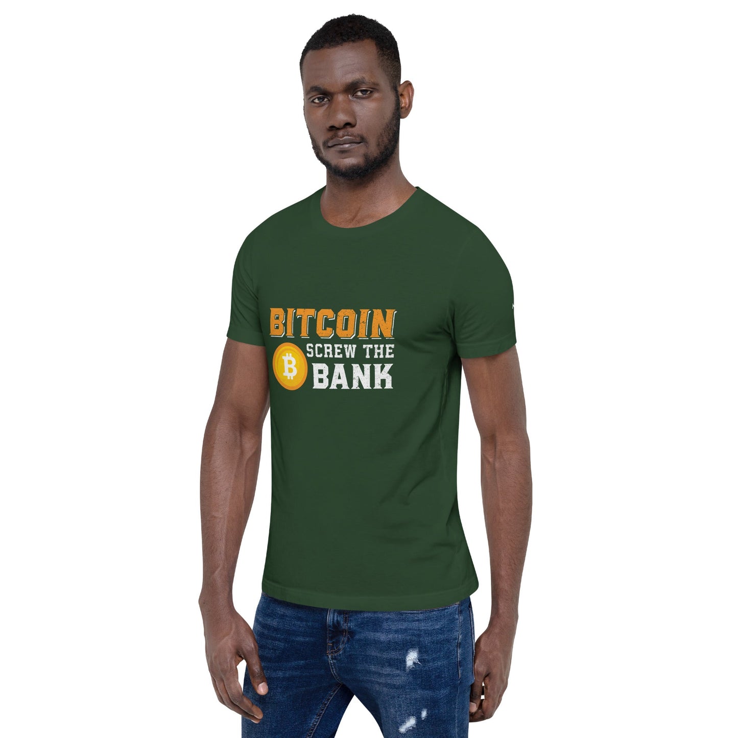 Bitcoin Screw the Bank - Unisex t-shirt by DarkByteGear