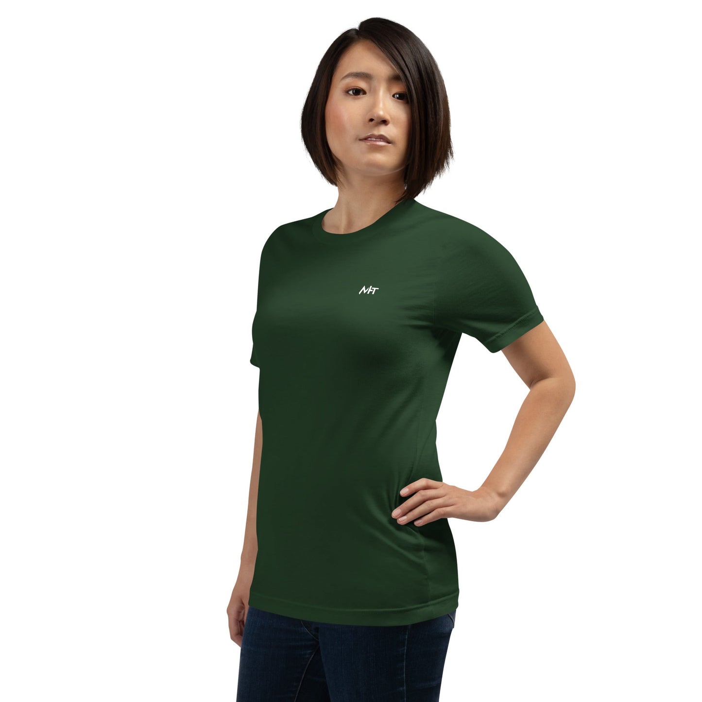 Mommy's little bitcoin cowgirl - Unisex t-shirt ( Back Print ) by DarkByteGear