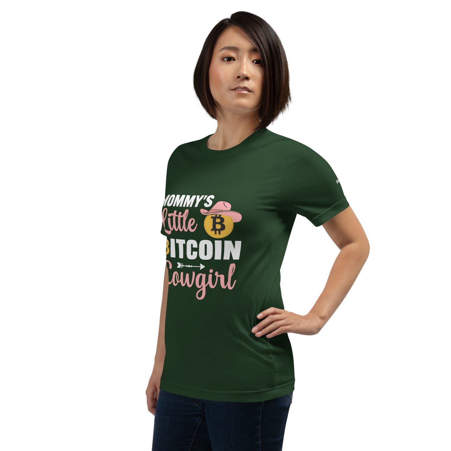 Mommy's little bitcoin cowgirl - Unisex t-shirt by DarkByteGear