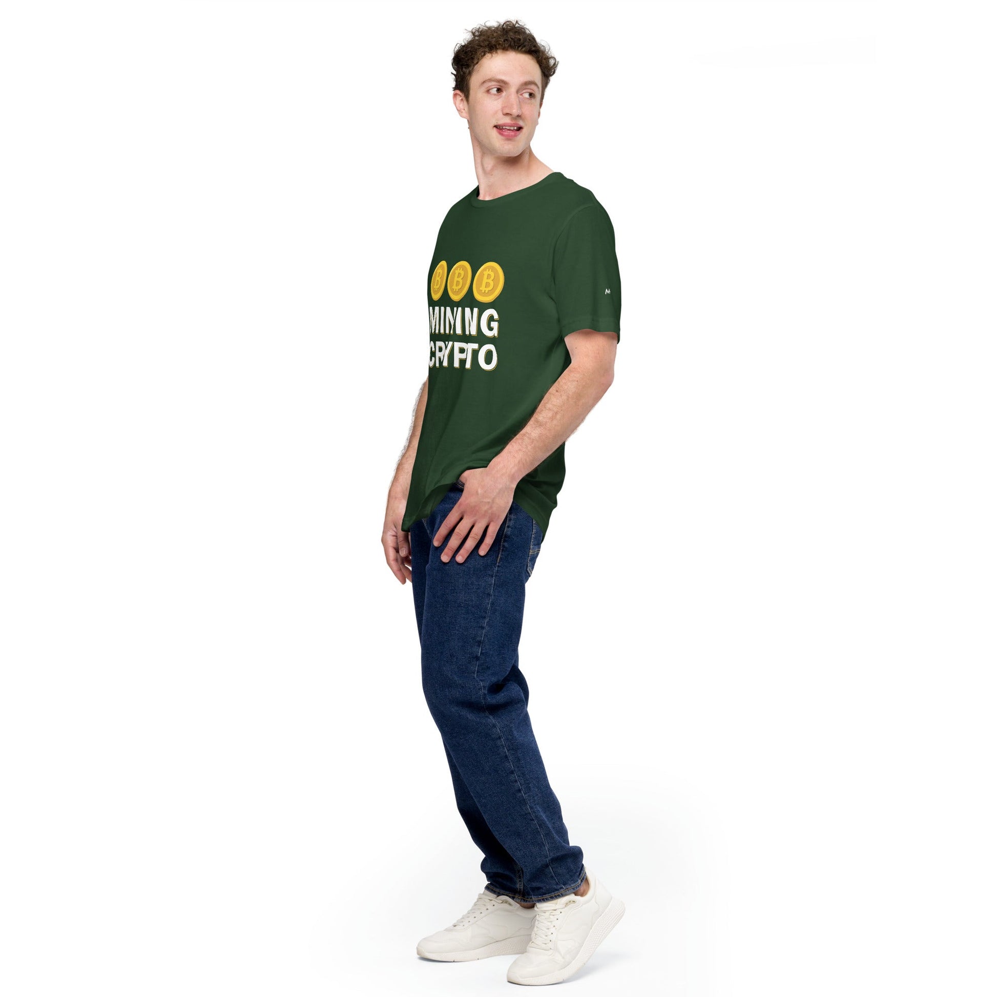 Mining Crypto - Unisex t-shirt ( Back Print ) by DarkByteGear