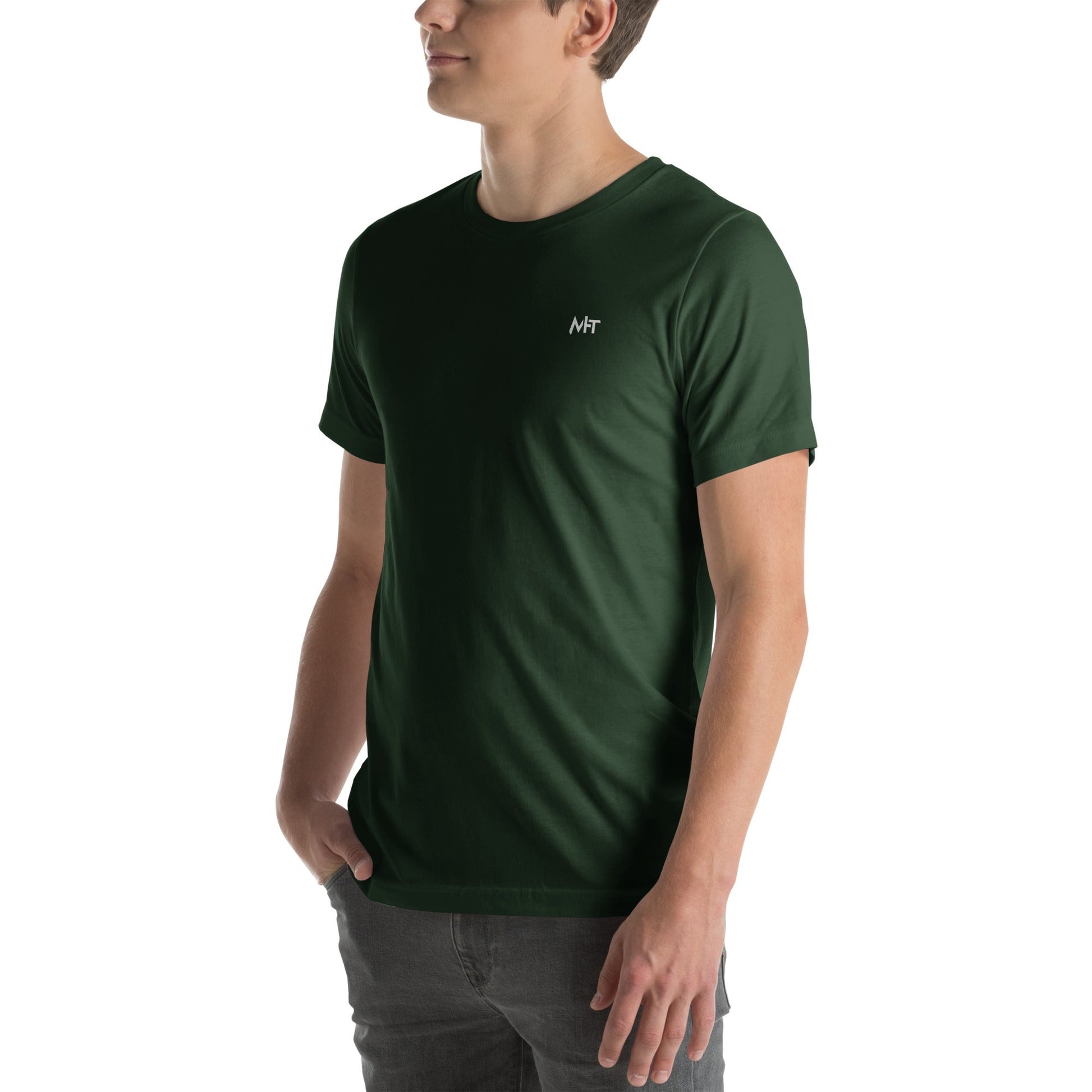 Bitcoin Accepted Here - Unisex t-shirt ( Back Print ) by DarkByteGear