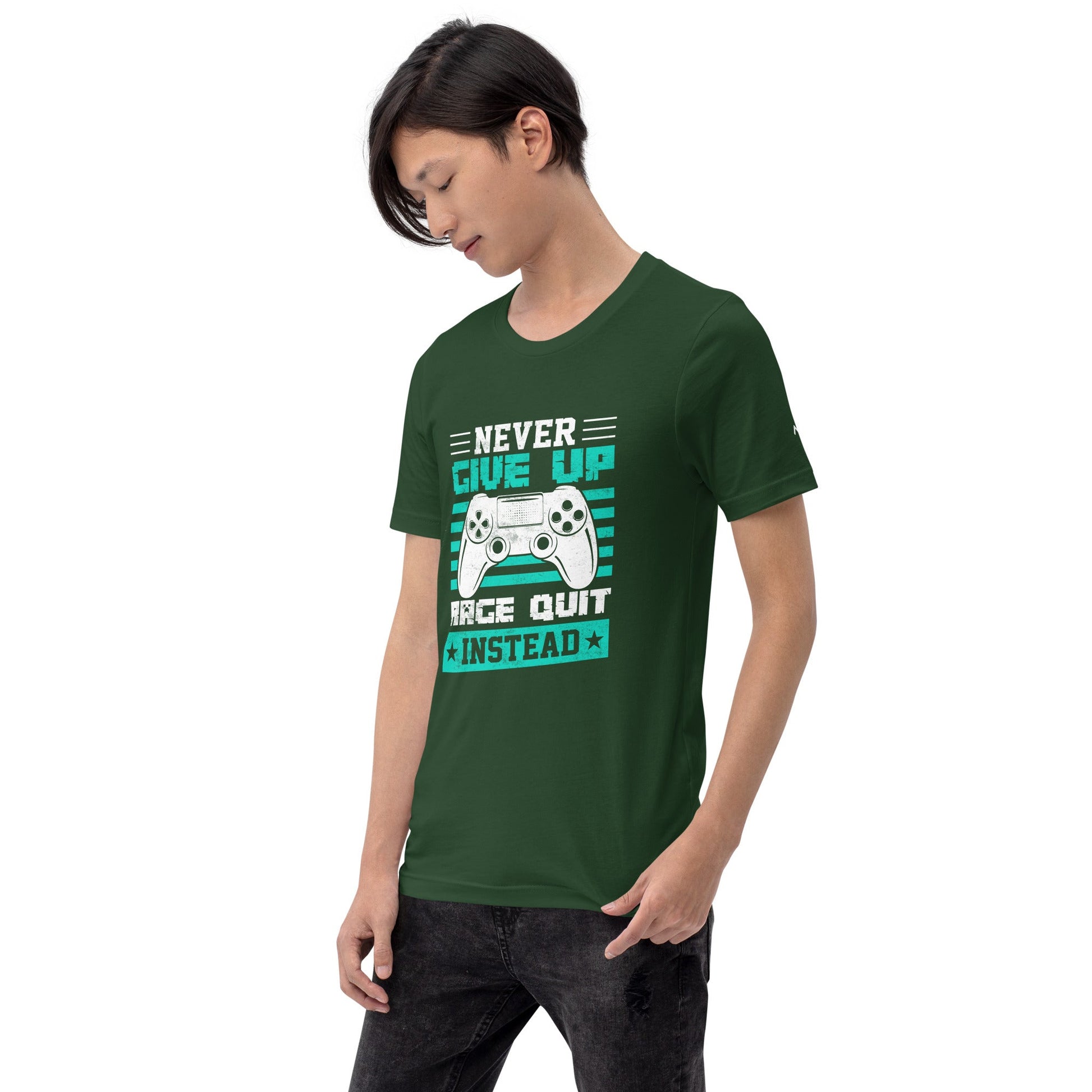 Never Give Up! Arge Quit - Unisex t-shirt by DarkByteGear