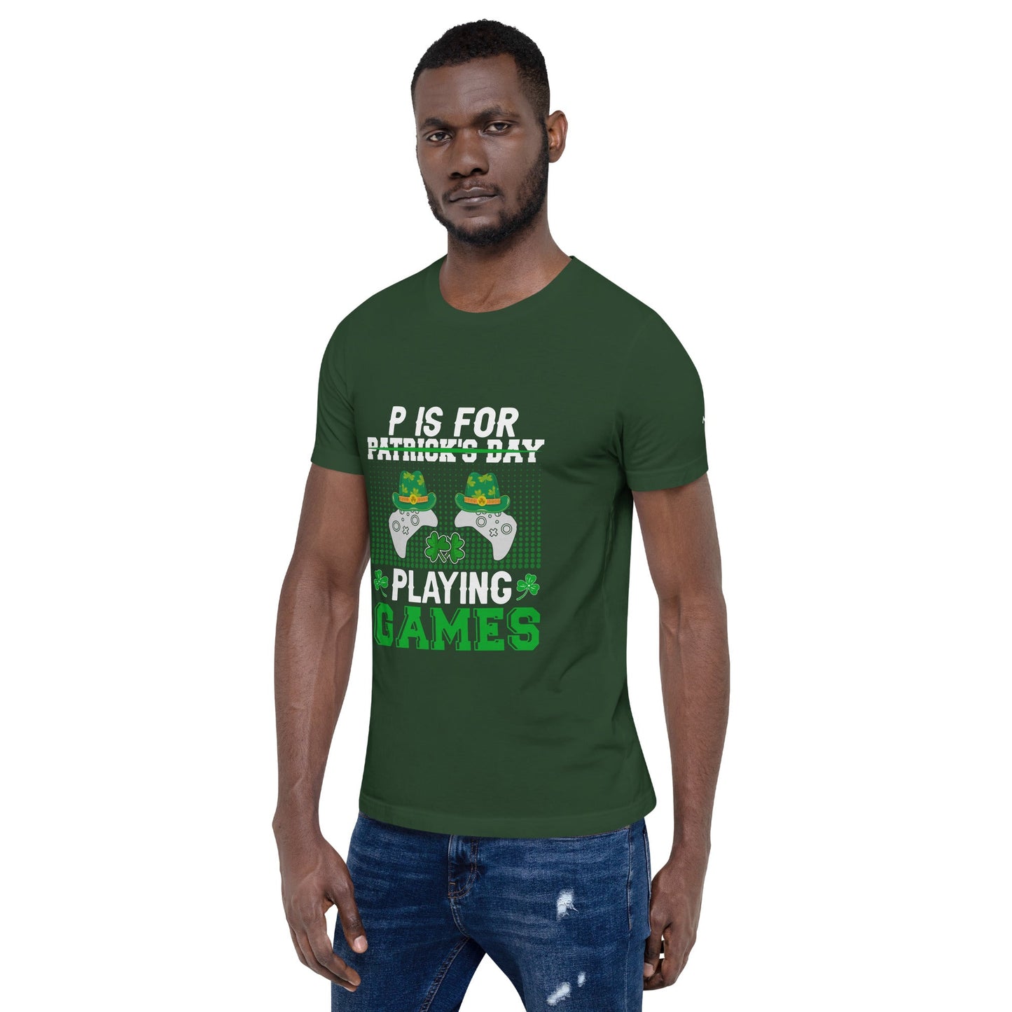 P is for "Playing Games" - Unisex t-shirt by DarkByteGear