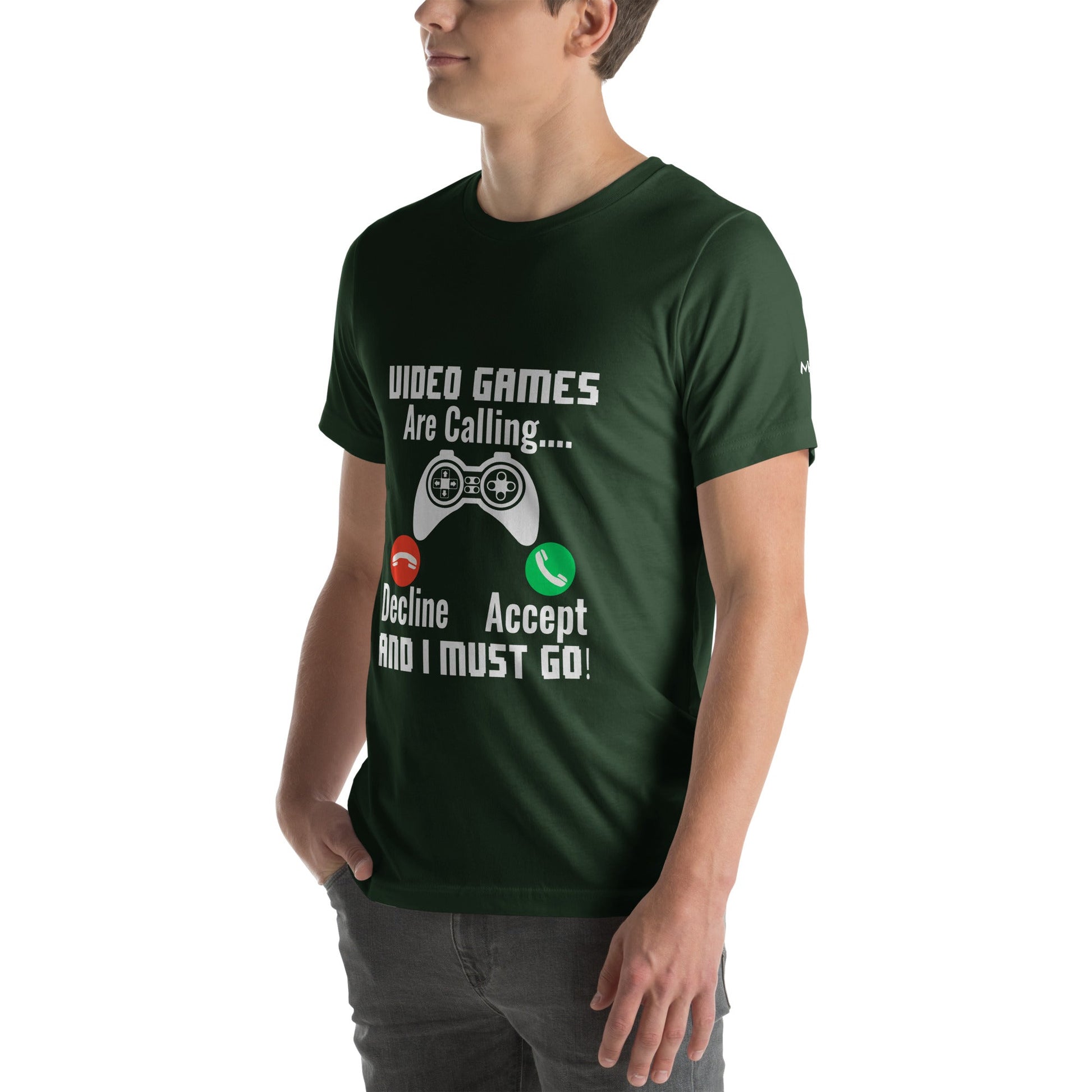 Video Games are Calling and I must Go Rima 18 - Unisex t-shirt by DarkByteGear