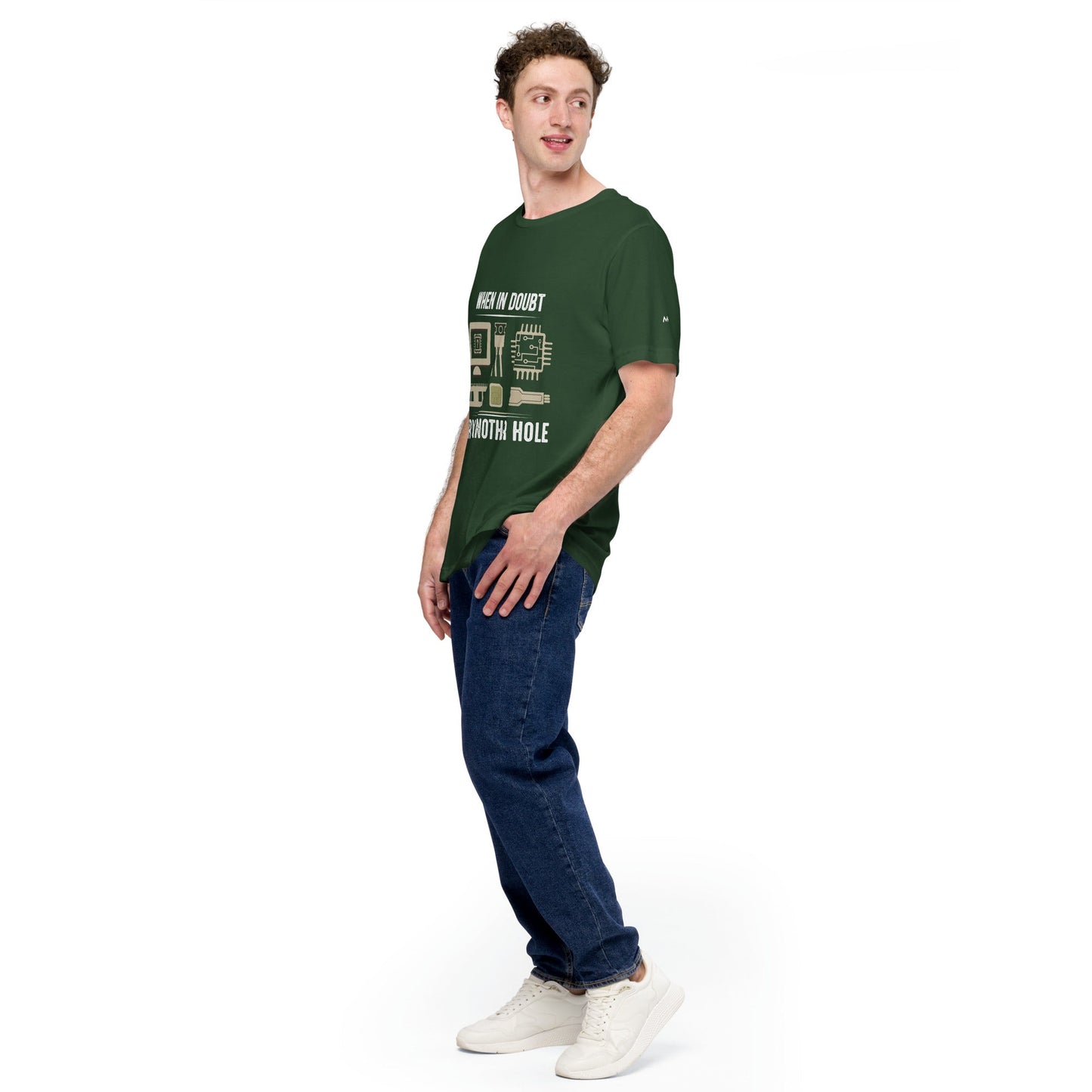 When in doubt, Try another hole V1 - Unisex t-shirt by DarkByteGear