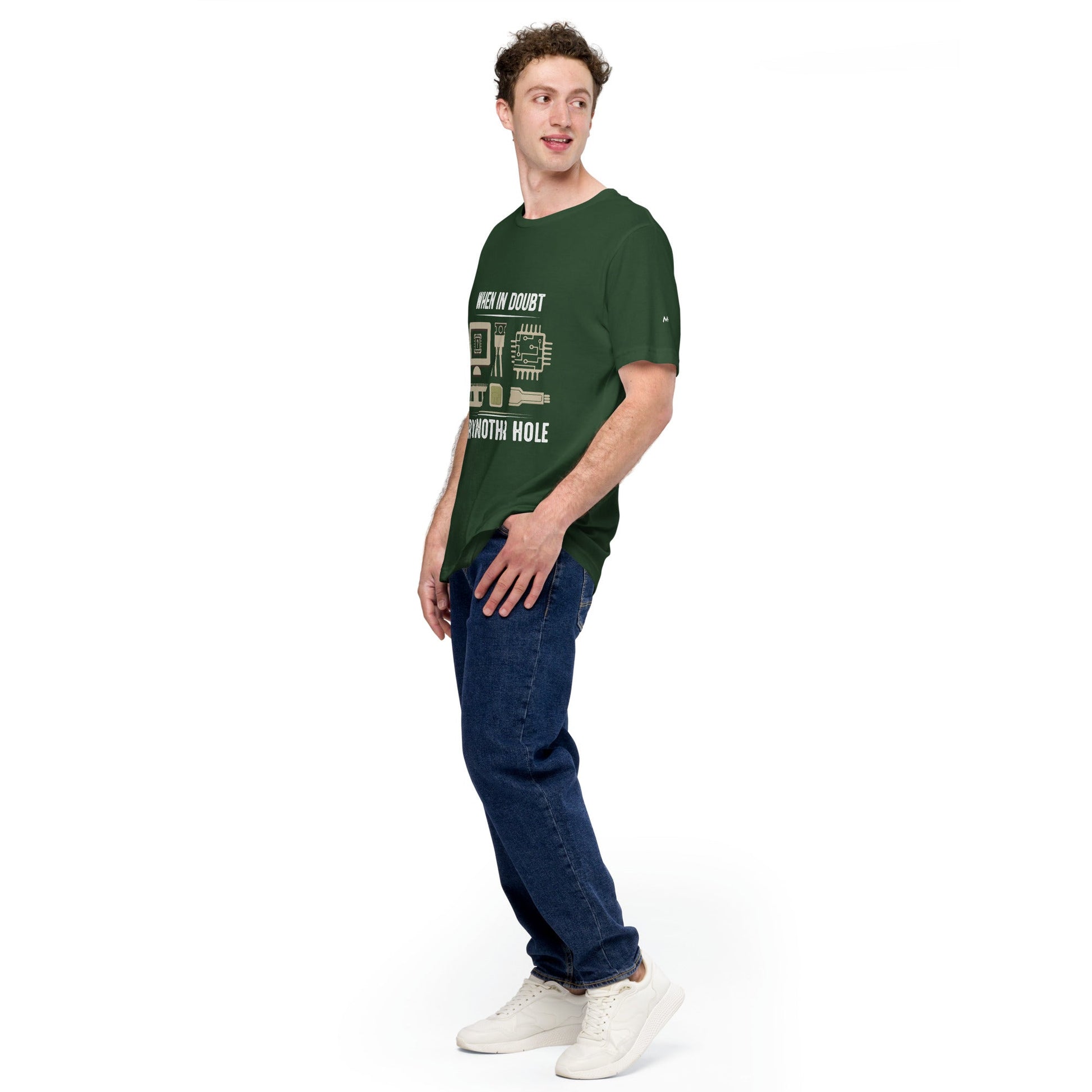 When in doubt, Try another hole V1 - Unisex t-shirt by DarkByteGear