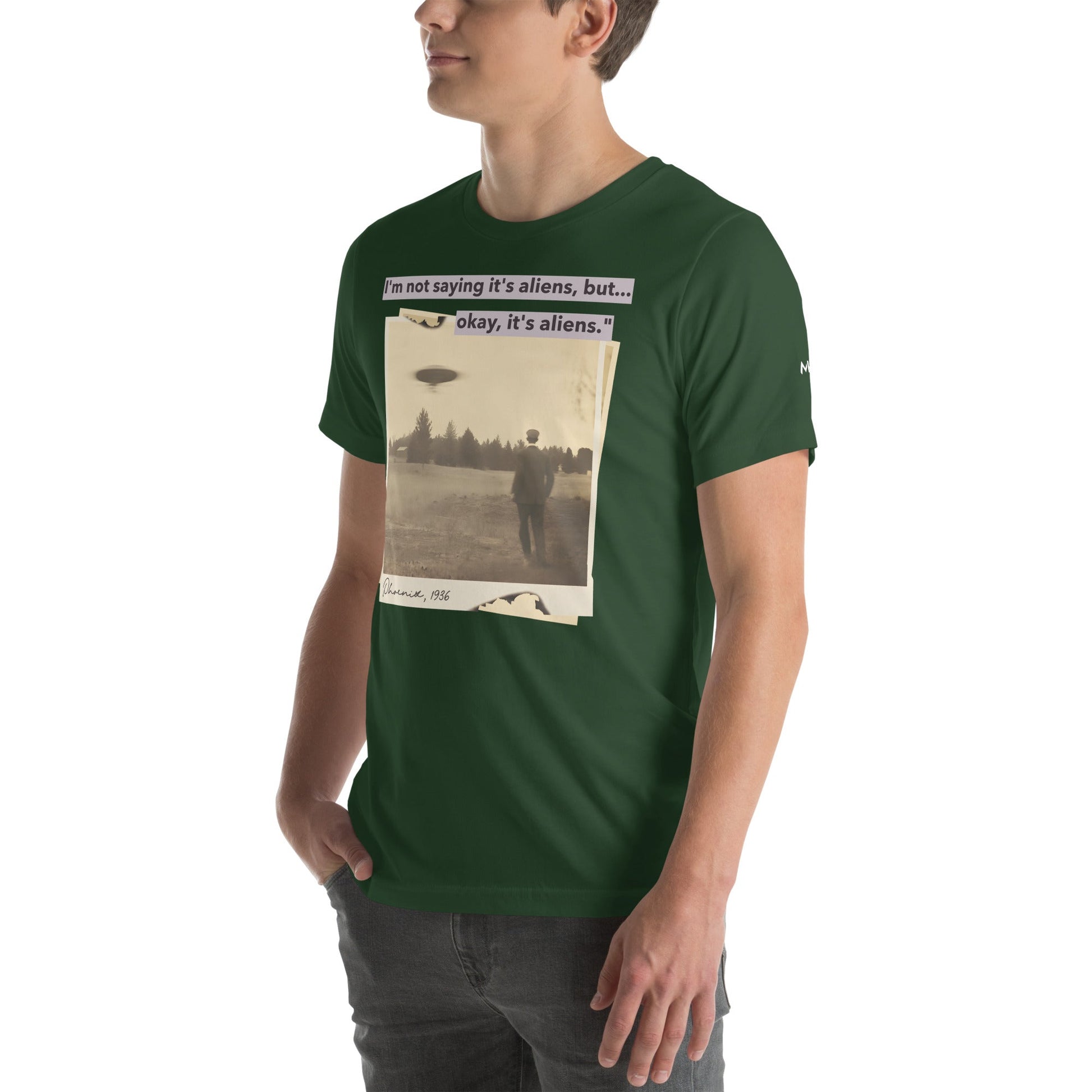 I'm not saying it's aliens, but... okay, it's aliens - Unisex t-shirt by DarkByteGear