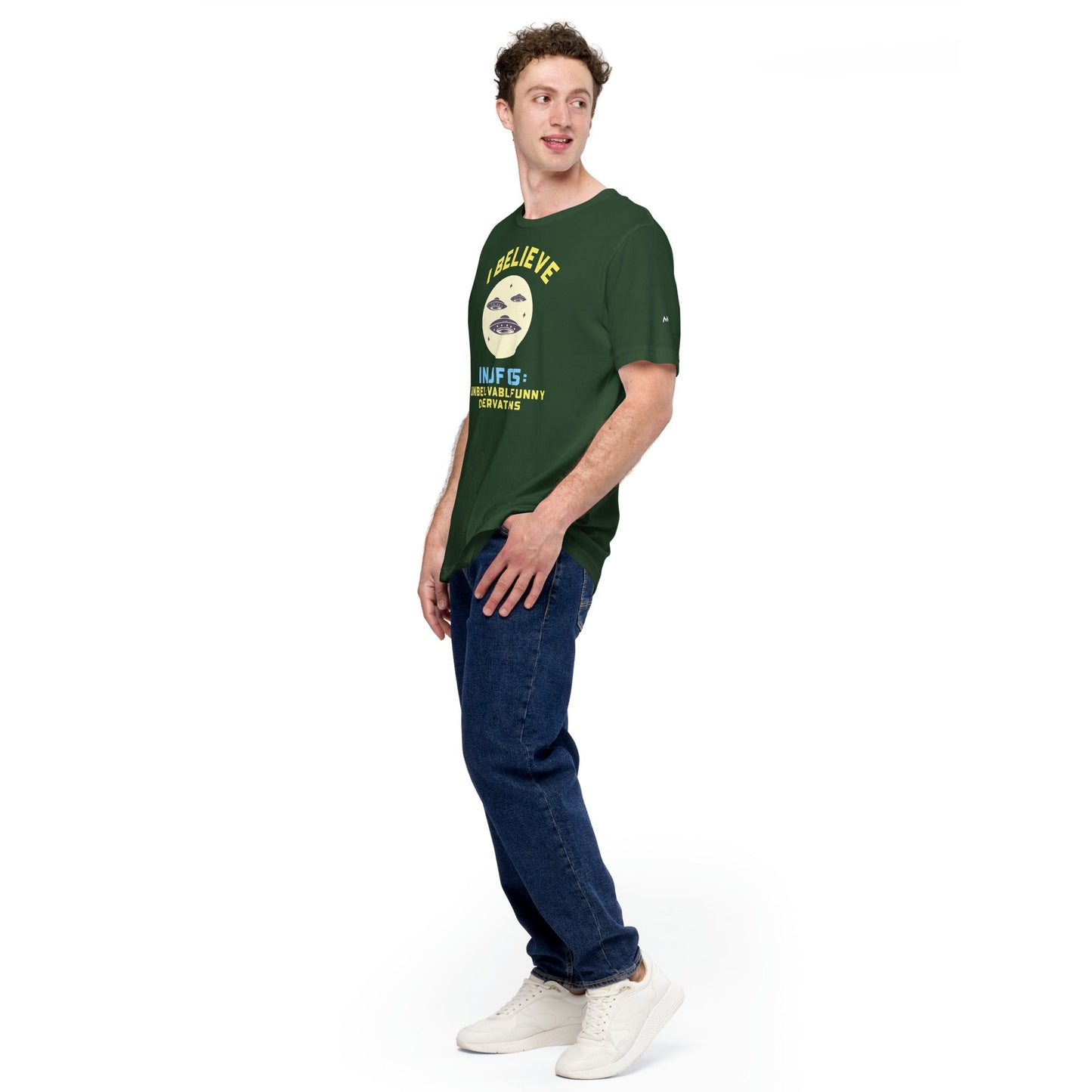 I believe in UFOs: Unbelievably Funny Observations - Unisex t-shirt by DarkByteGear