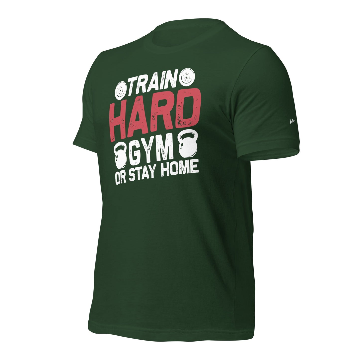 Train Hard - Unisex t-shirt (back print) by DarkByteGear