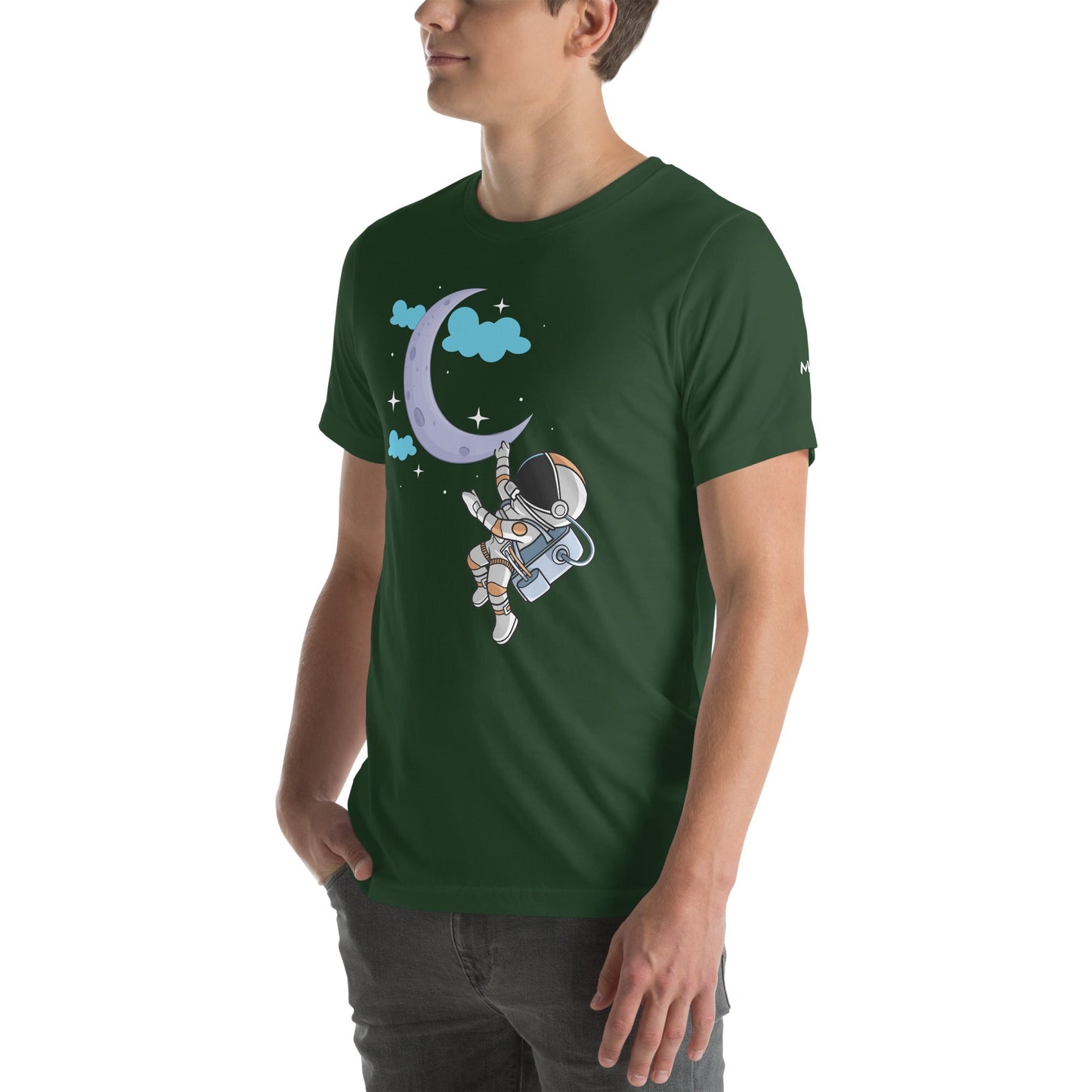 Full Moon Astronaut - Unisex t-shirt by DarkByteGear