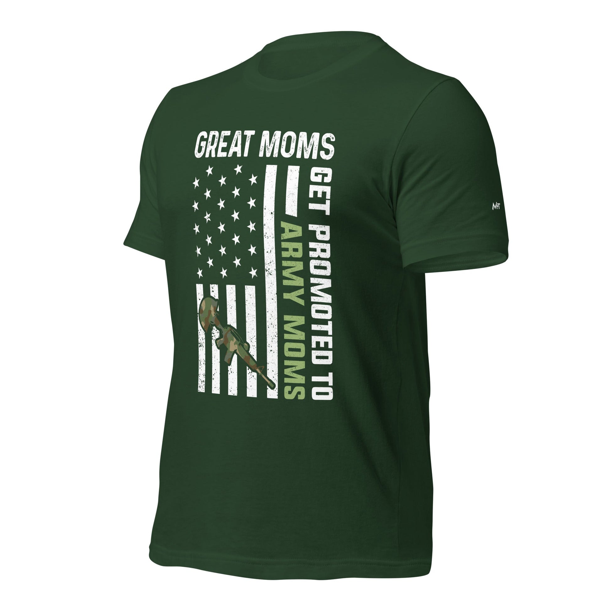 Army Moms, Great Moms promoted - Unisex t-shirt by DarkByteGear