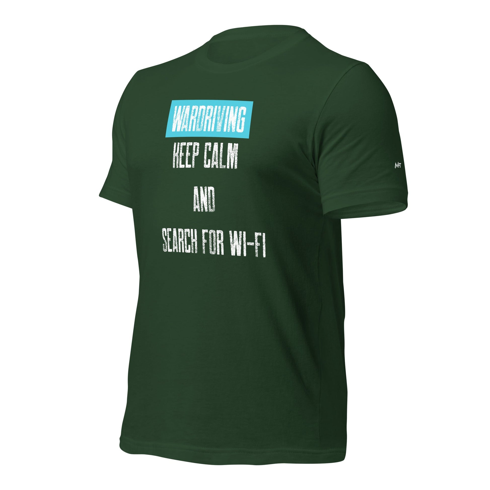 Wardriving Keep calm and search for Wi-Fi - Unisex t-shirt by DarkByteGear