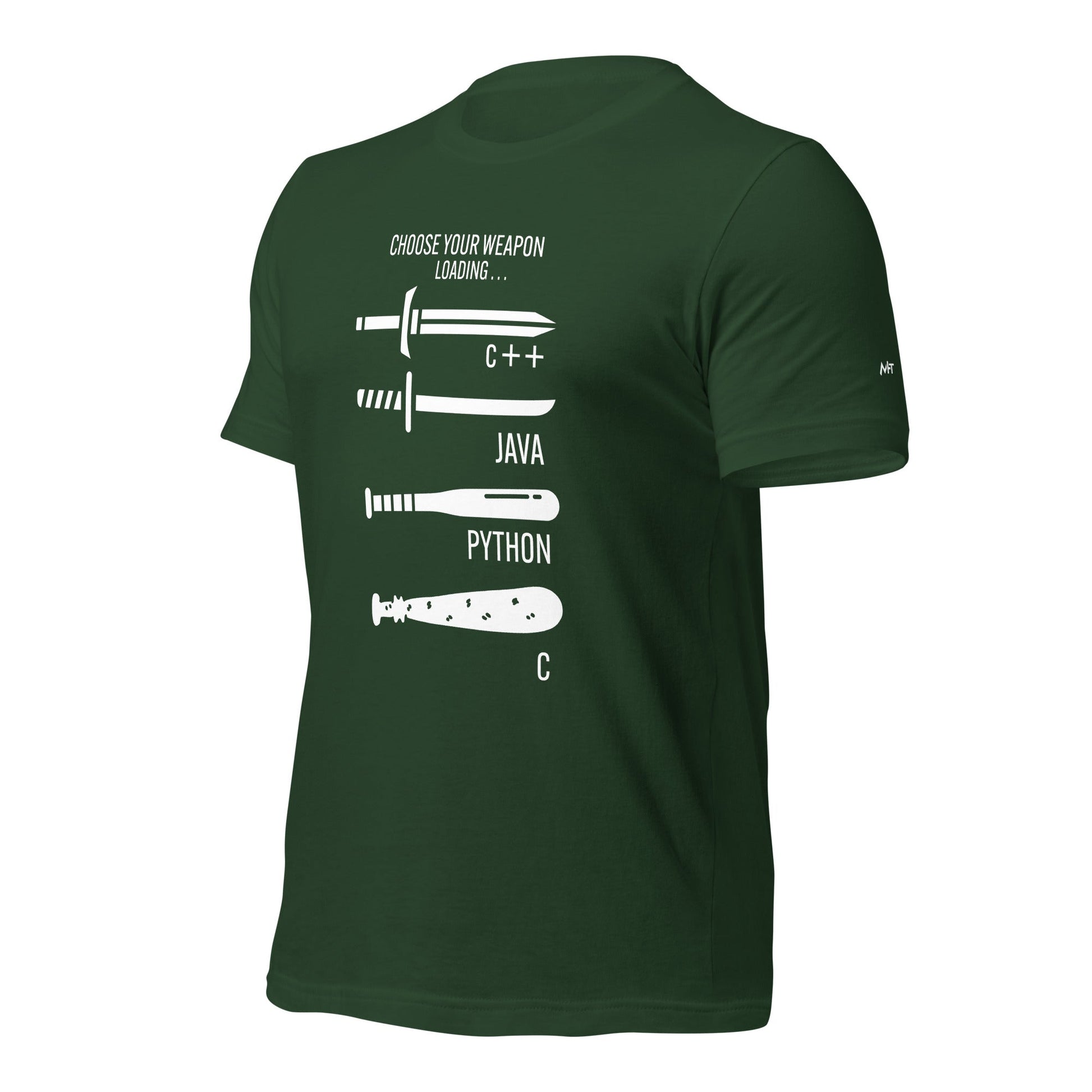 Choose your weapon v1 - Unisex t-shirt by DarkByteGear