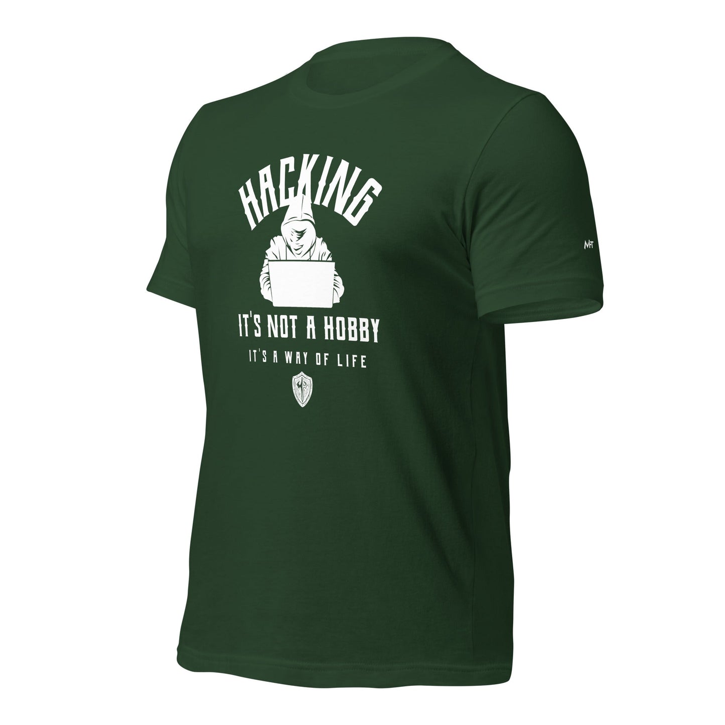 Hacking: It's not a hobby; it's a way of life - Unisex t-shirt by DarkByteGear