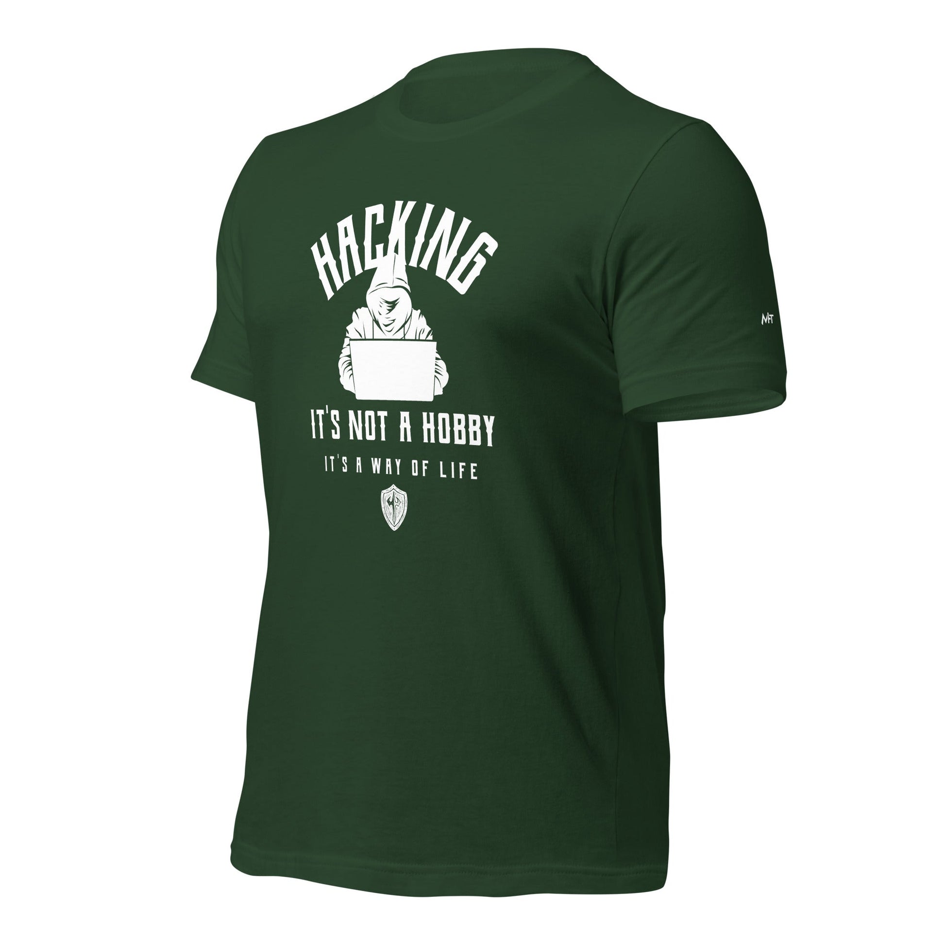 Hacking: It's not a hobby; it's a way of life - Unisex t-shirt by DarkByteGear