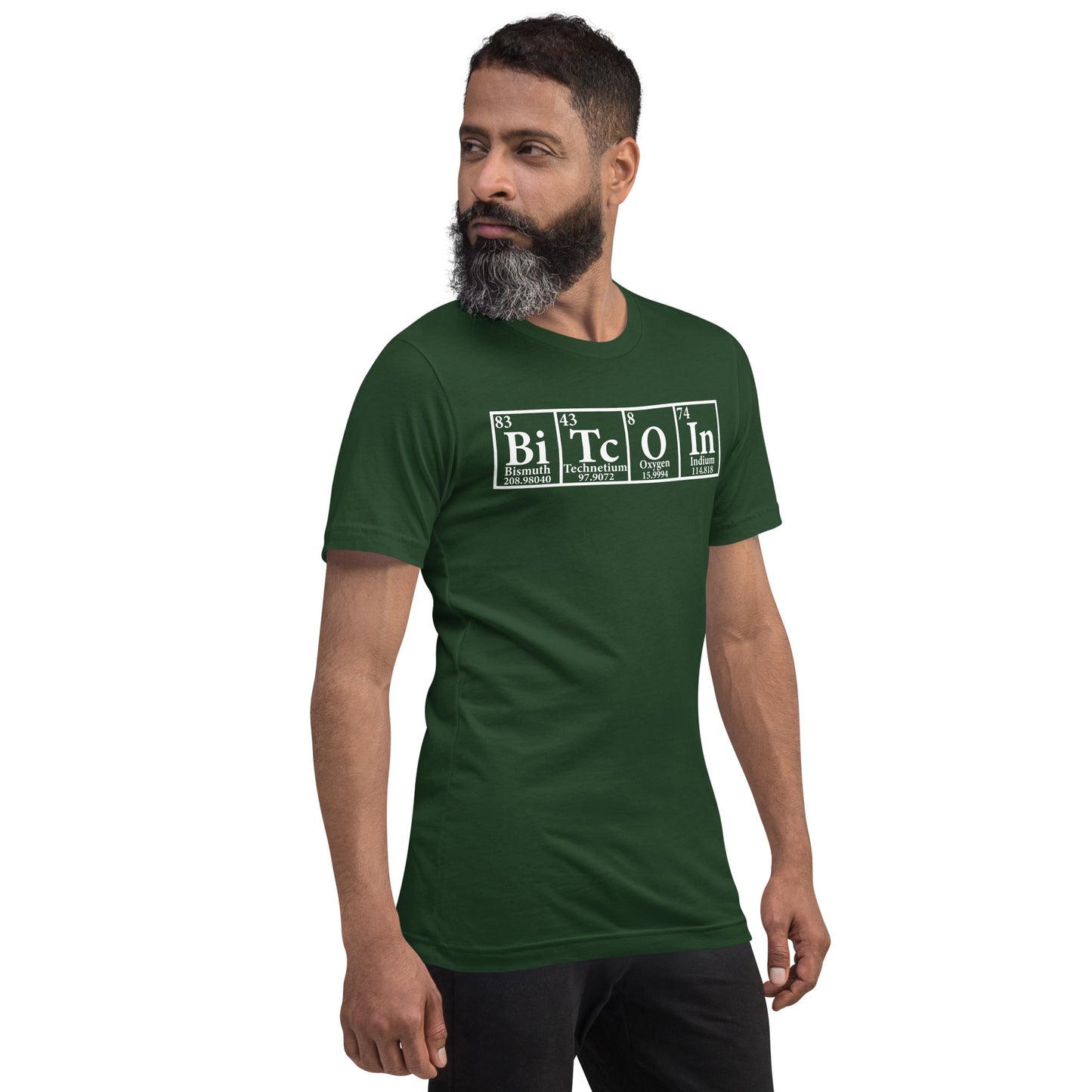 Bitcoin Periodic Table Unisex t-shirt by DarkByteGear
