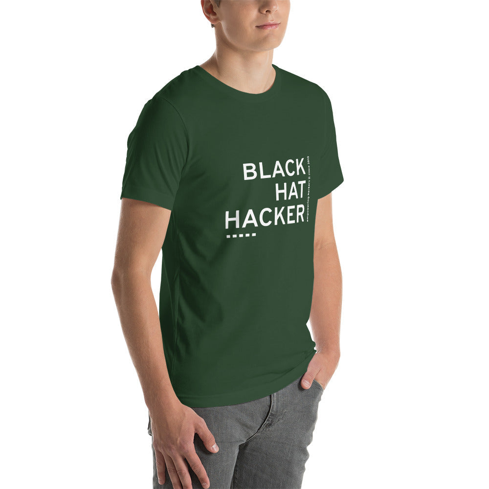 Black Hat Hacker V11 Unisex t-shirt by DarkByteGear